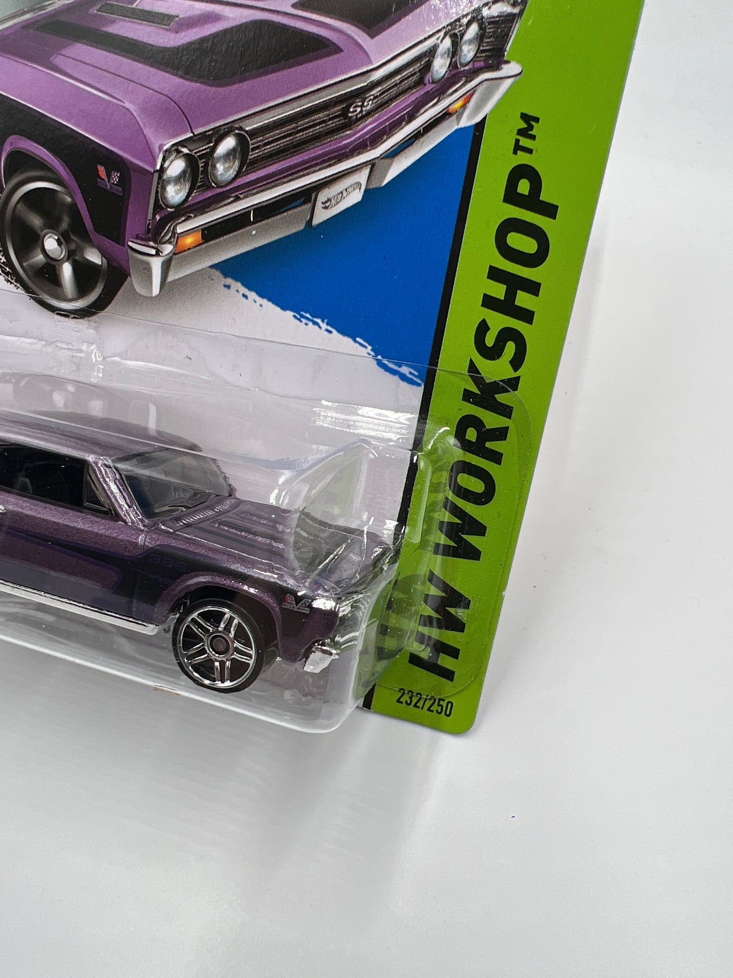 2014 Hot Wheels Workshop #232 67 Chevelle SS 396 Purple 16B
