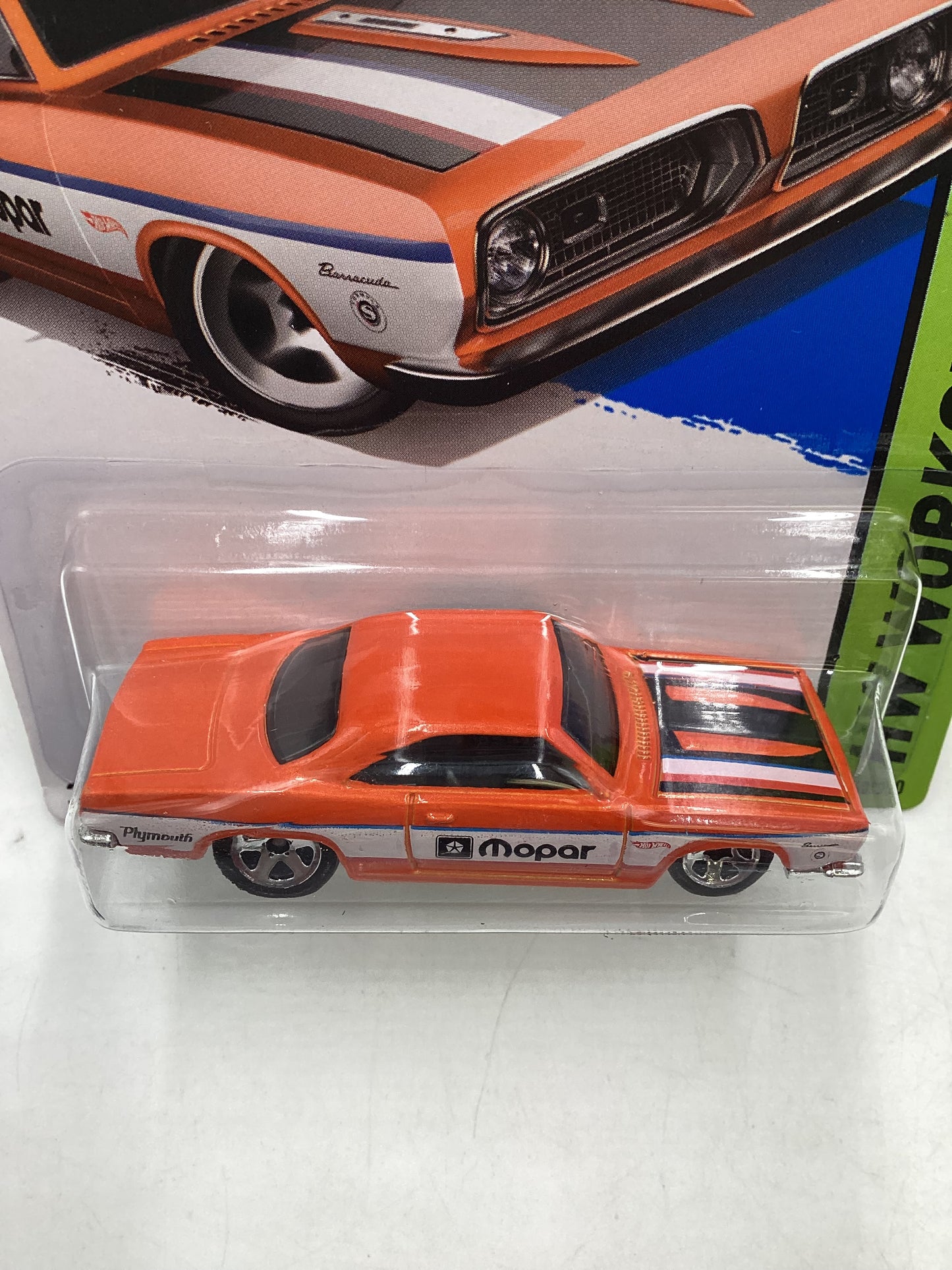 2013 Hot Wheels #240 68 Plymouth Barracuda Formula S Orange 43i