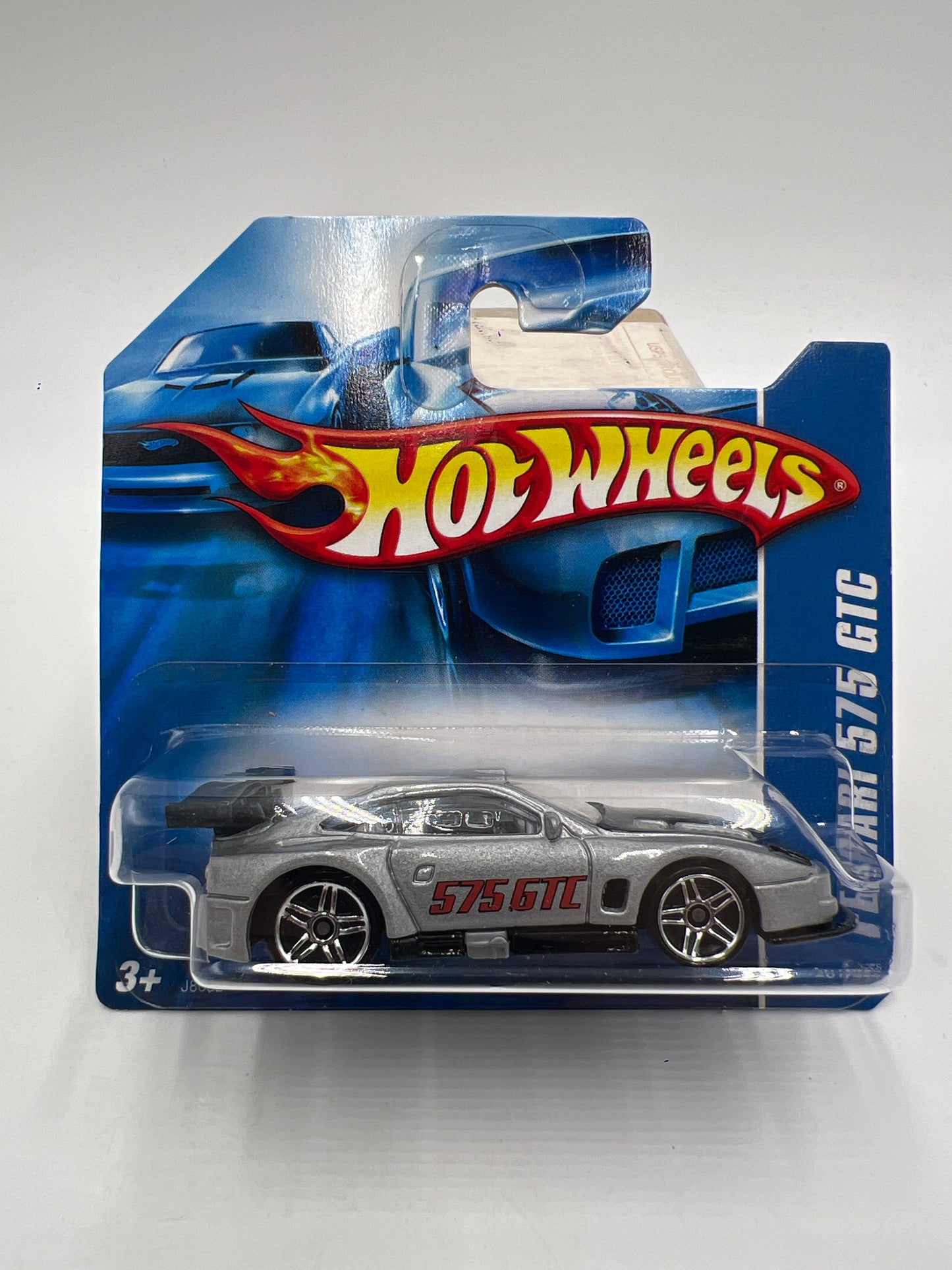 2006 Hot Wheels 2 Pack All Stars #201 Ferrari 575 GTC Silver Long & Short Card W/Protector SR