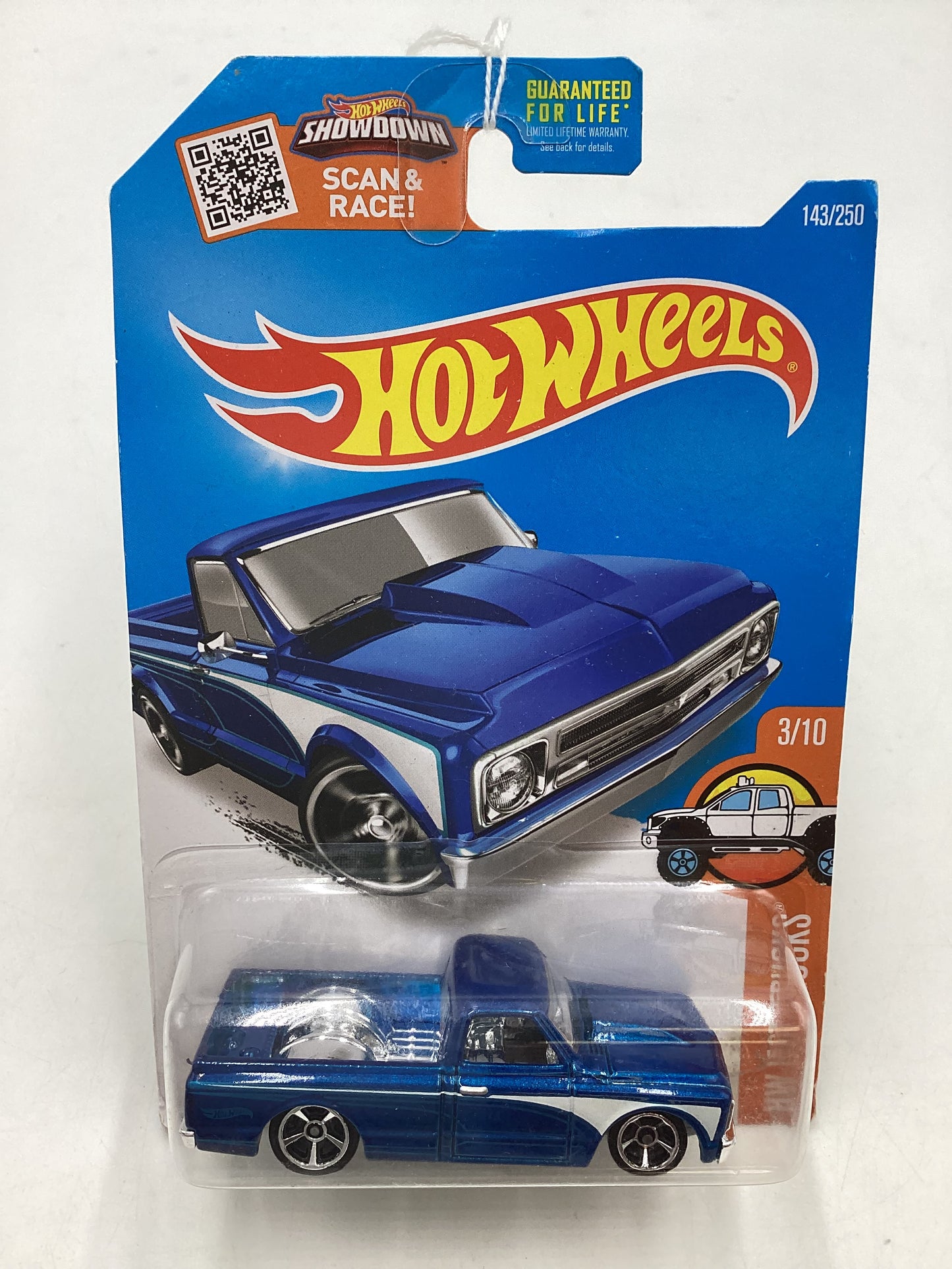 2016 Hot wheels #143 67 Chevy C10 Blue 6B