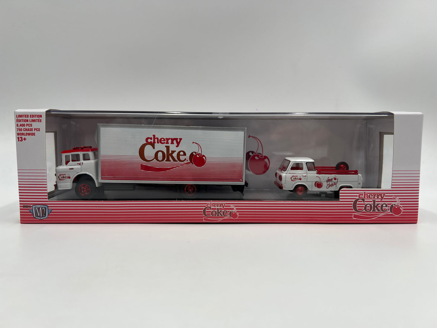 M2 Machines Auto Haulers CHASE Cherry Coke 1956 Ford C-950 Truck & 1964 Ford Econoline Truck TW24
