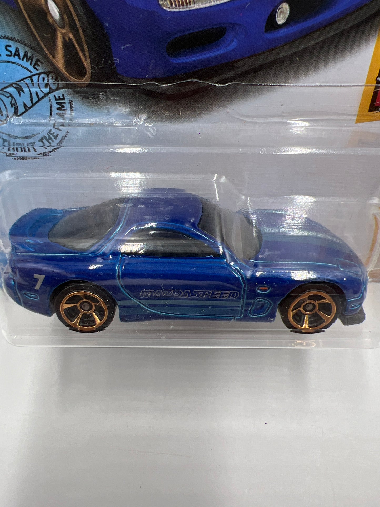 2020 Hot Wheels Turbo #43 95 Mazda RX-7 Blue 84E