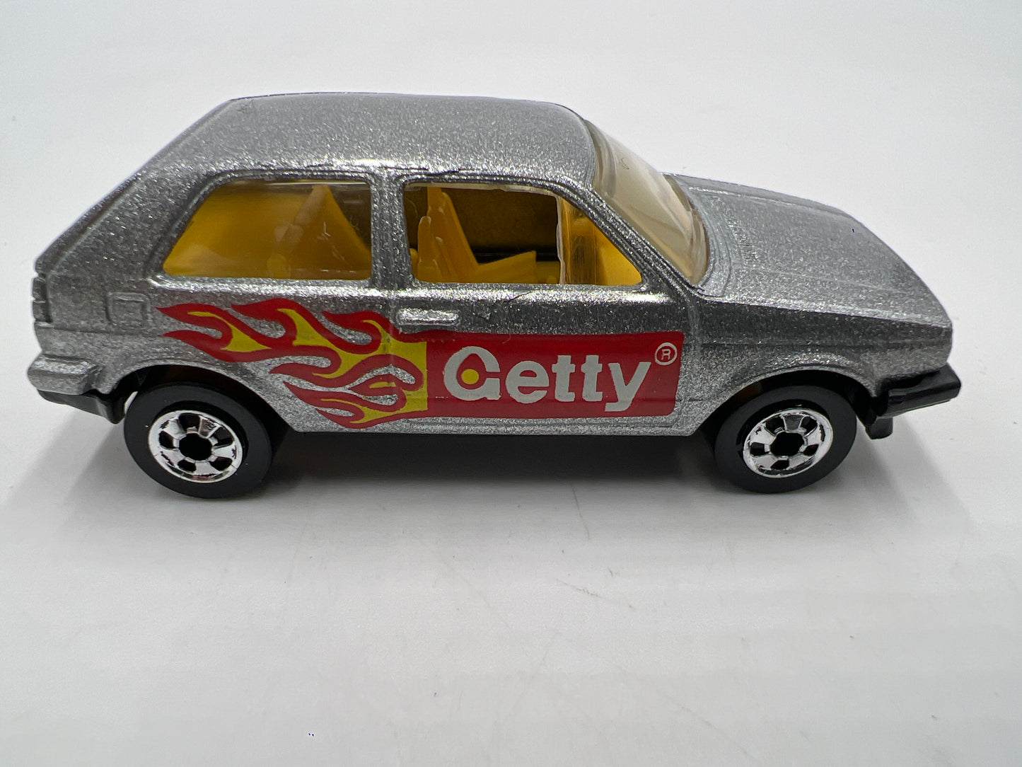 Hot Wheels 1991 Getty Promo Volkswagen Golf Silver Loose