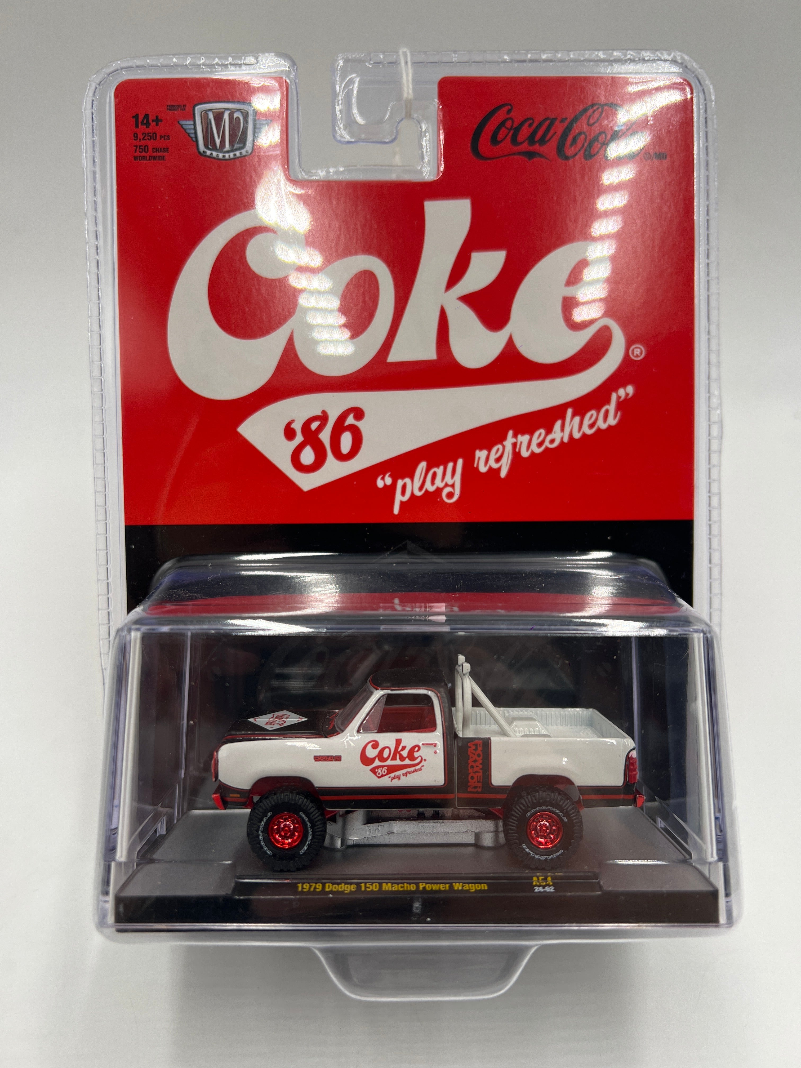2025 M2 Machines Coca Cola CHASE 1979 Dodge 150 Macho Power Wagon