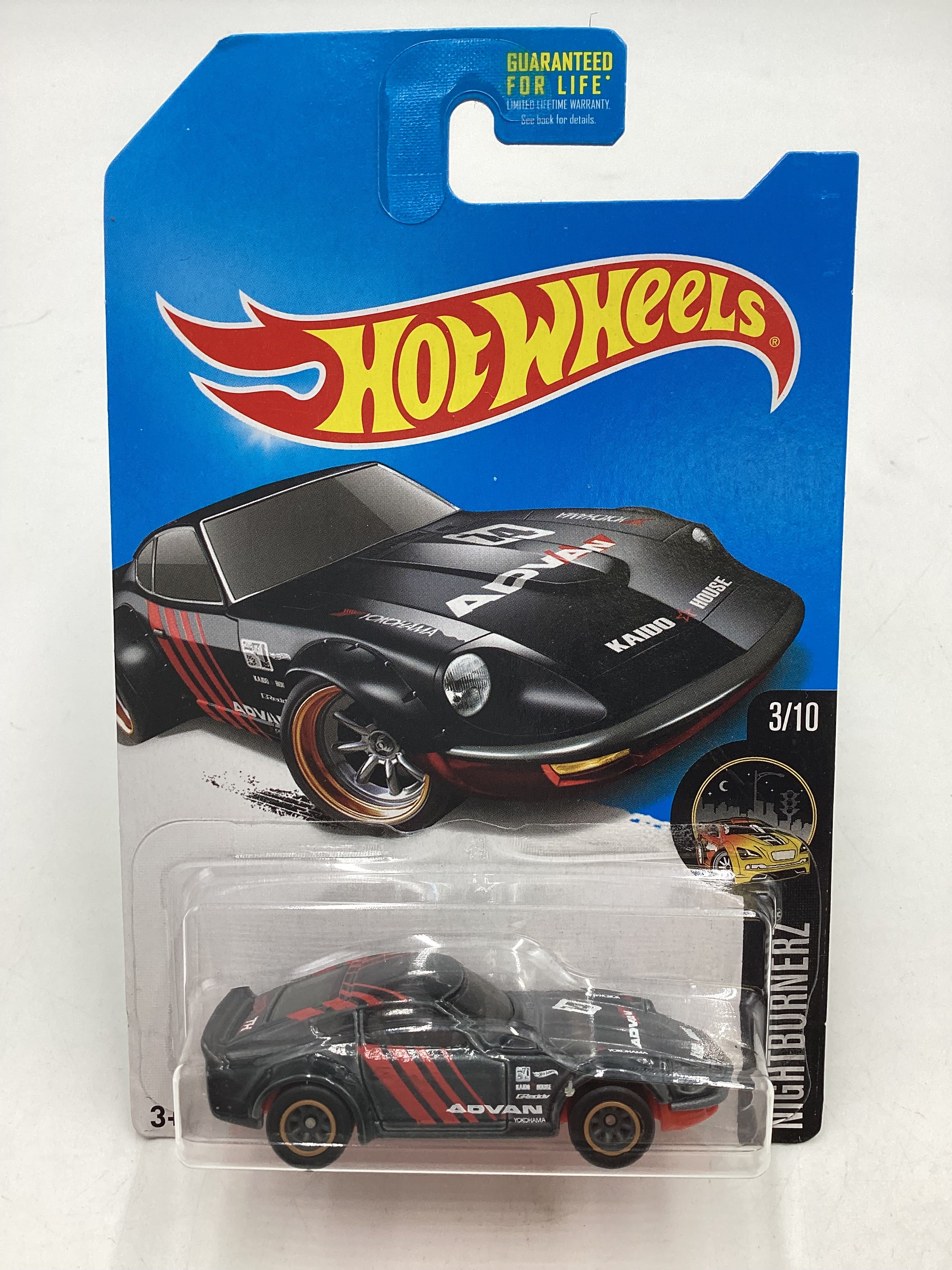 Hot Wheels Nissan Fairlady Z Super Treasure store Hunt Nightburnerz w/Protector Case