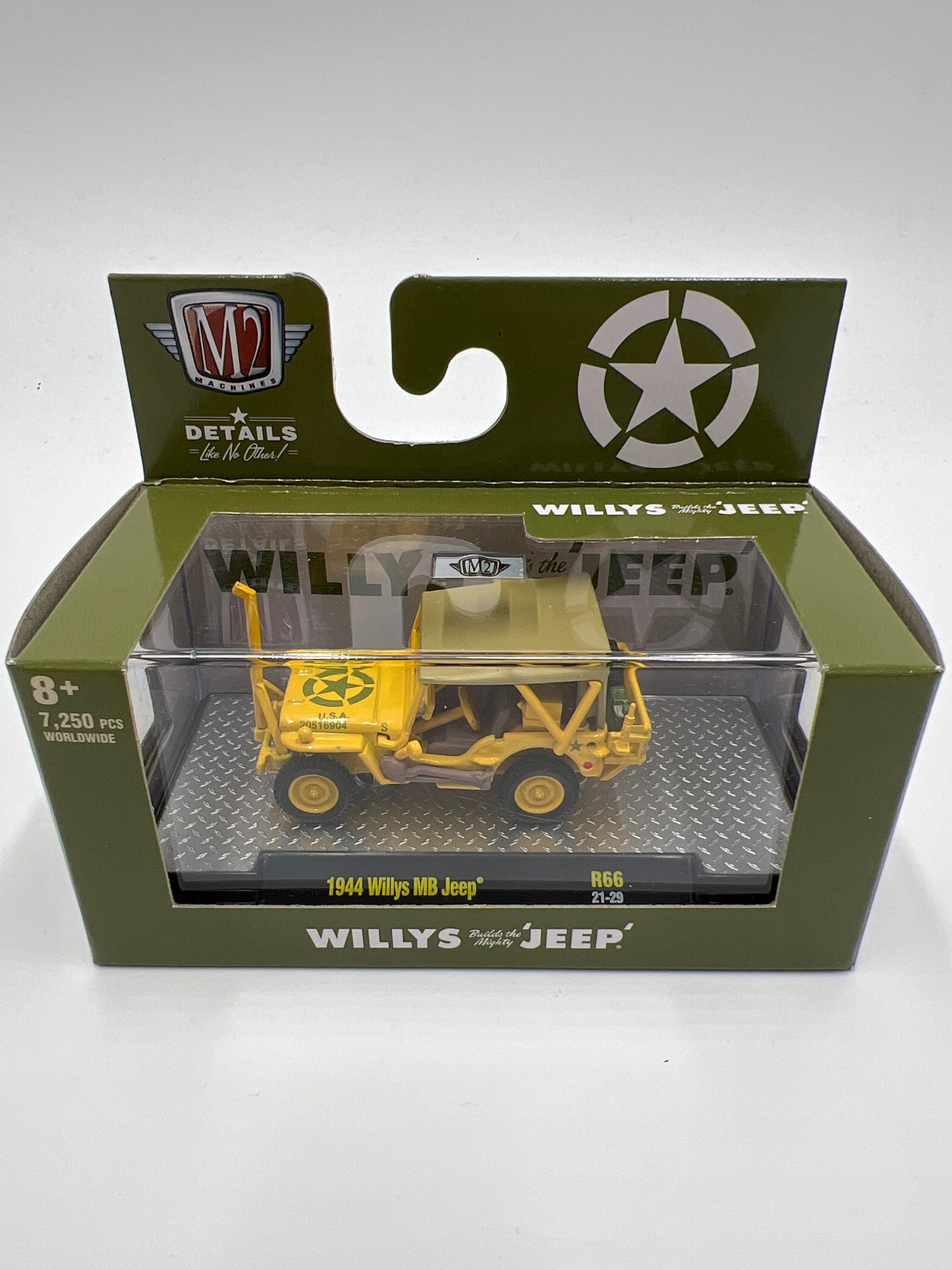 M2 Machines 1944 Willys MB Jeep Army Yellow R66