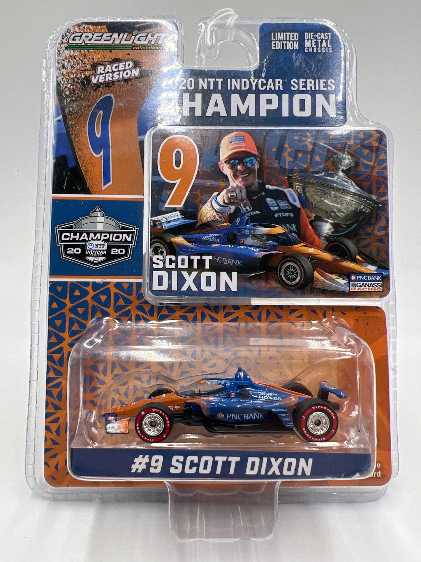 Greenlight 2020 NTT Indycar Series Champion #9 Scott Dixon Raced Version