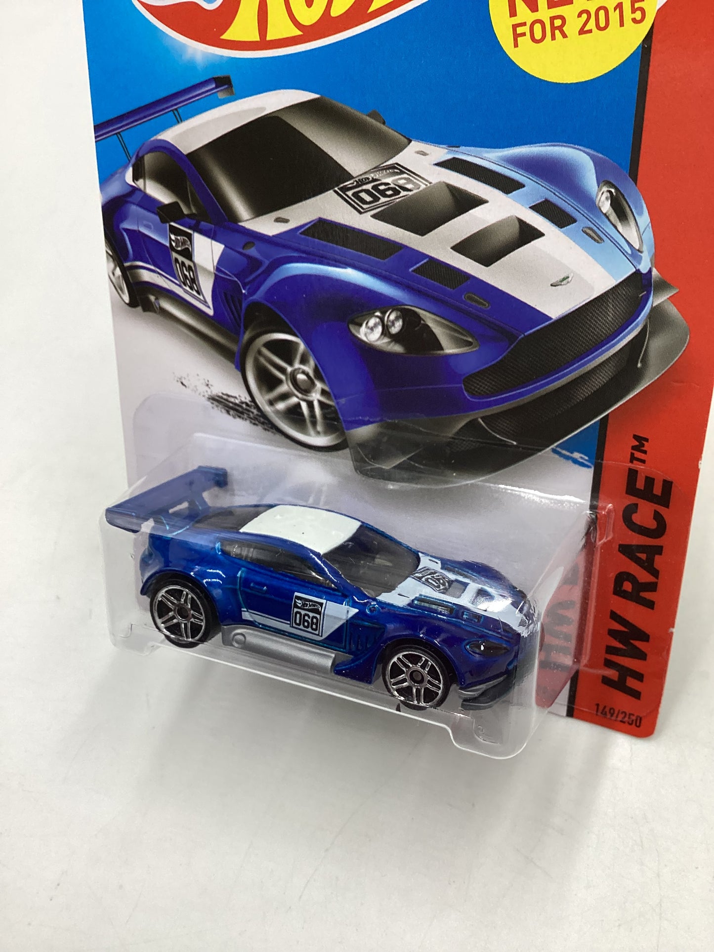 2015 Hot Wheels HW Race #149 Aston Martin Vantage GT3 Blue 107D