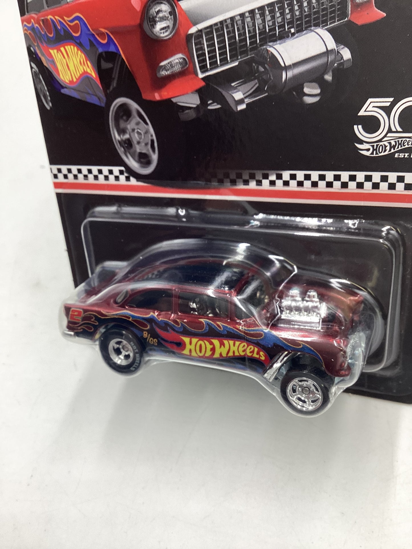 2018 Hot wheels RLC collector edition K- Mart 55 Chevy Bel Air Gasser with protector