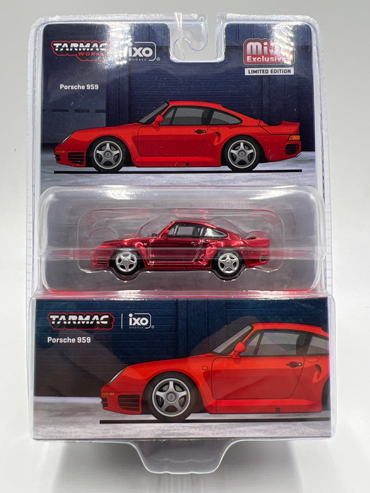 Tarmac Works x IXO Models Mijo Exclusives CHASE Porsche 959 Red Chrome