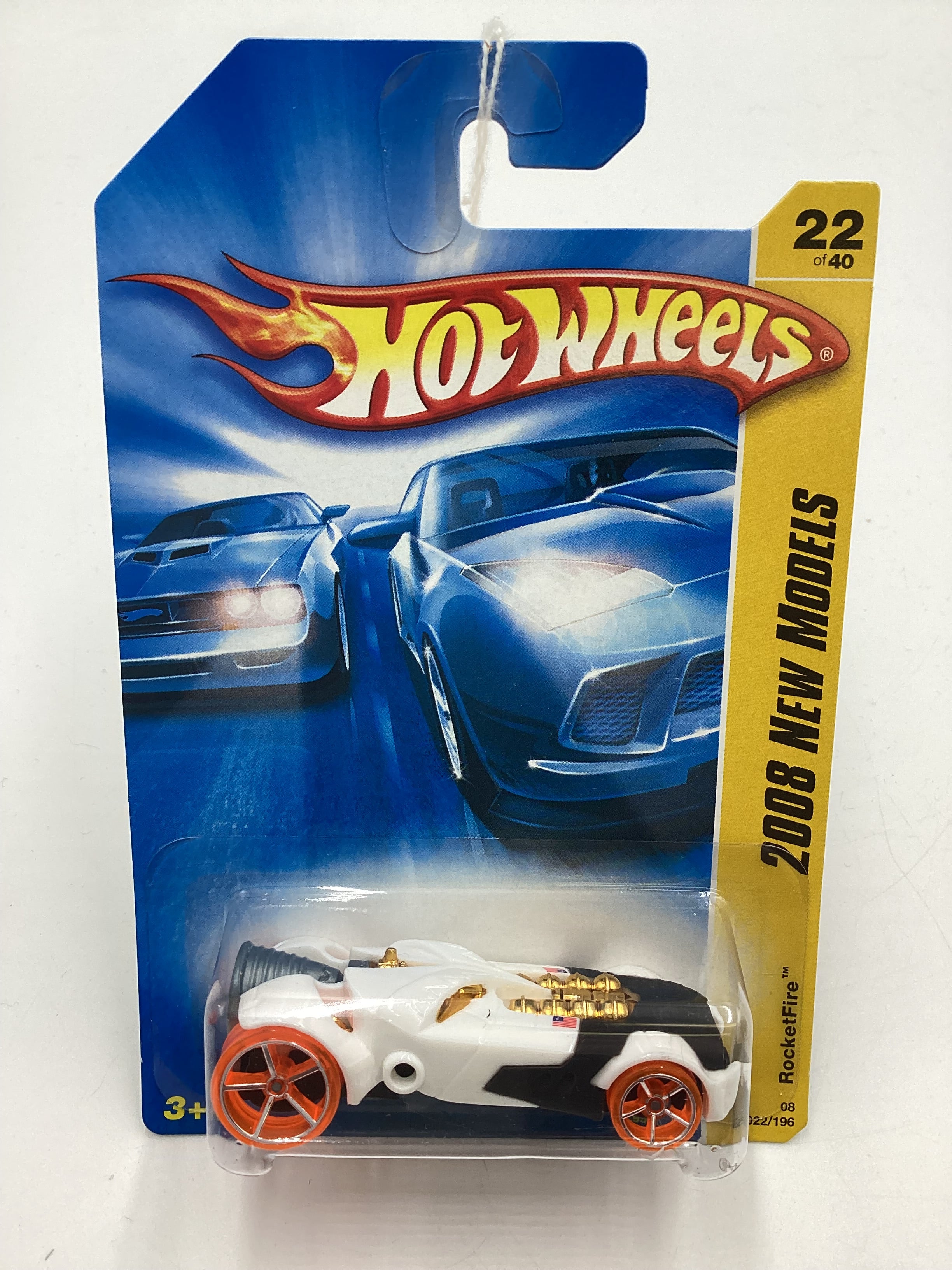 2008 Hot Wheels New Models #22 Rocketfire White VV3 – carolinasdiecast