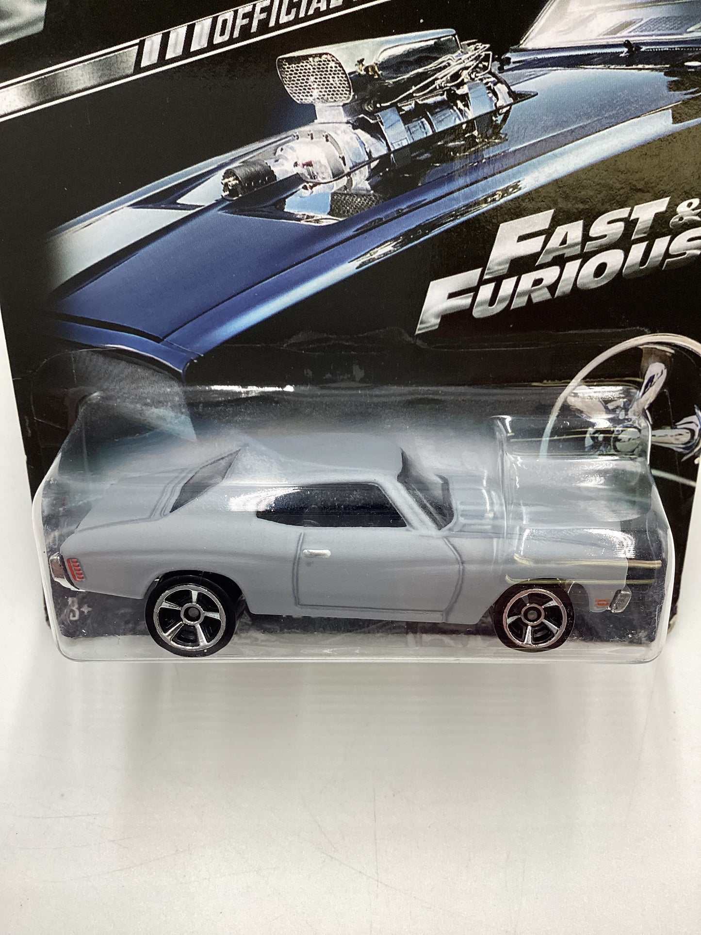 2013 Hot Wheels Fast and Furious #5 70 Chevelle SS Primer Gray Card Not Perfect 73G