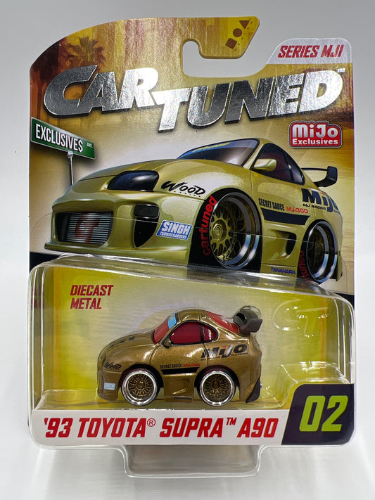 MGA Car Tuned MiJo Exclusives Series MJ1 #2 93 Toyota Supra A90 Gold