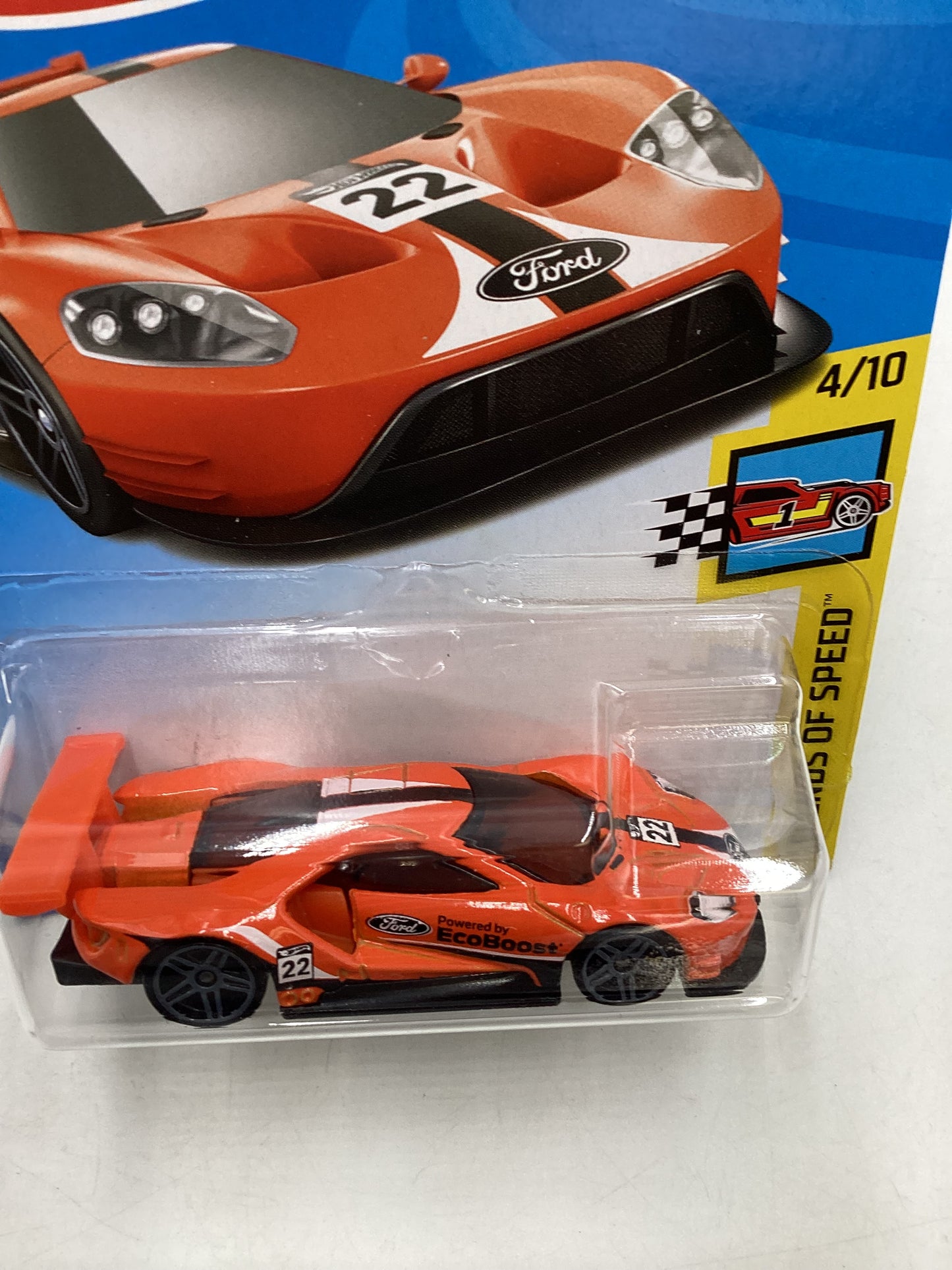 2018 Hot Wheels #071 2016 Ford GT Race Orange 19i