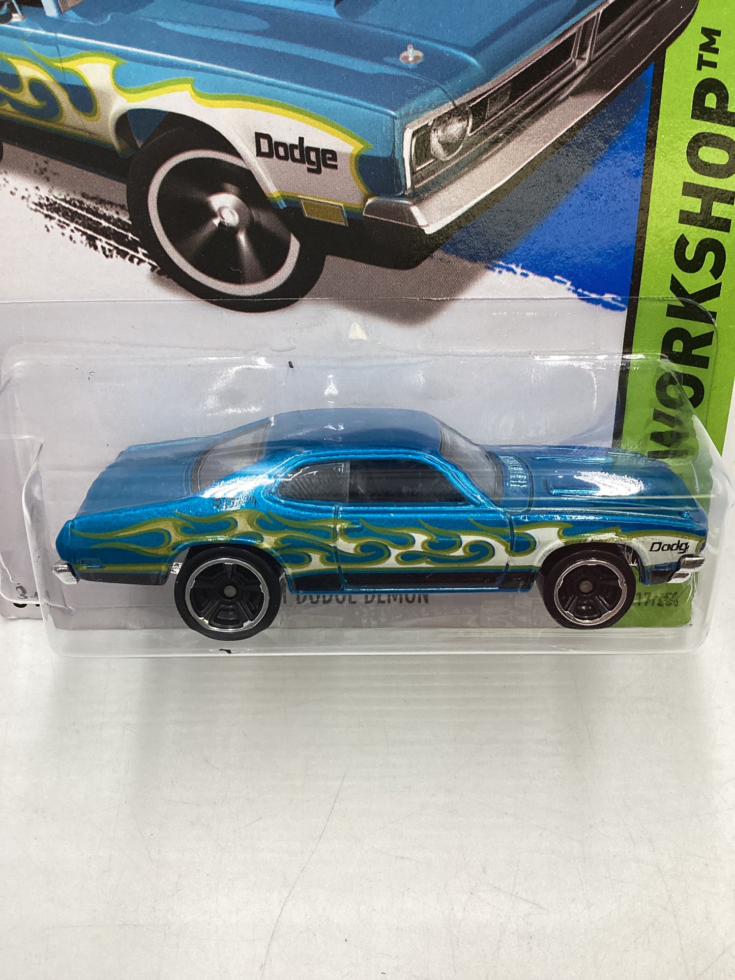 2013 Hot Wheels #217 71 Dodge Demon Blue 38H