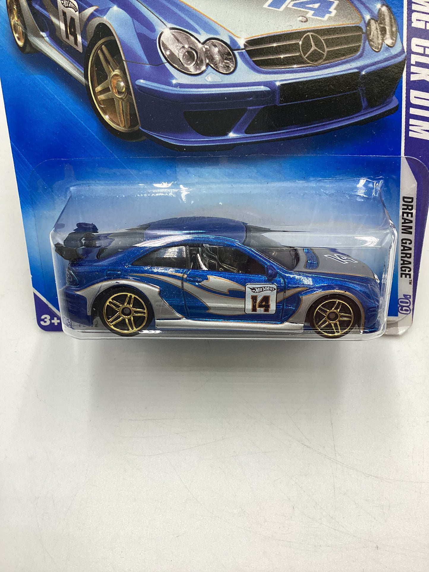 2009 Hot Wheels Dream Garage #152 Mercedes AMG CLK DTM Blue 90G