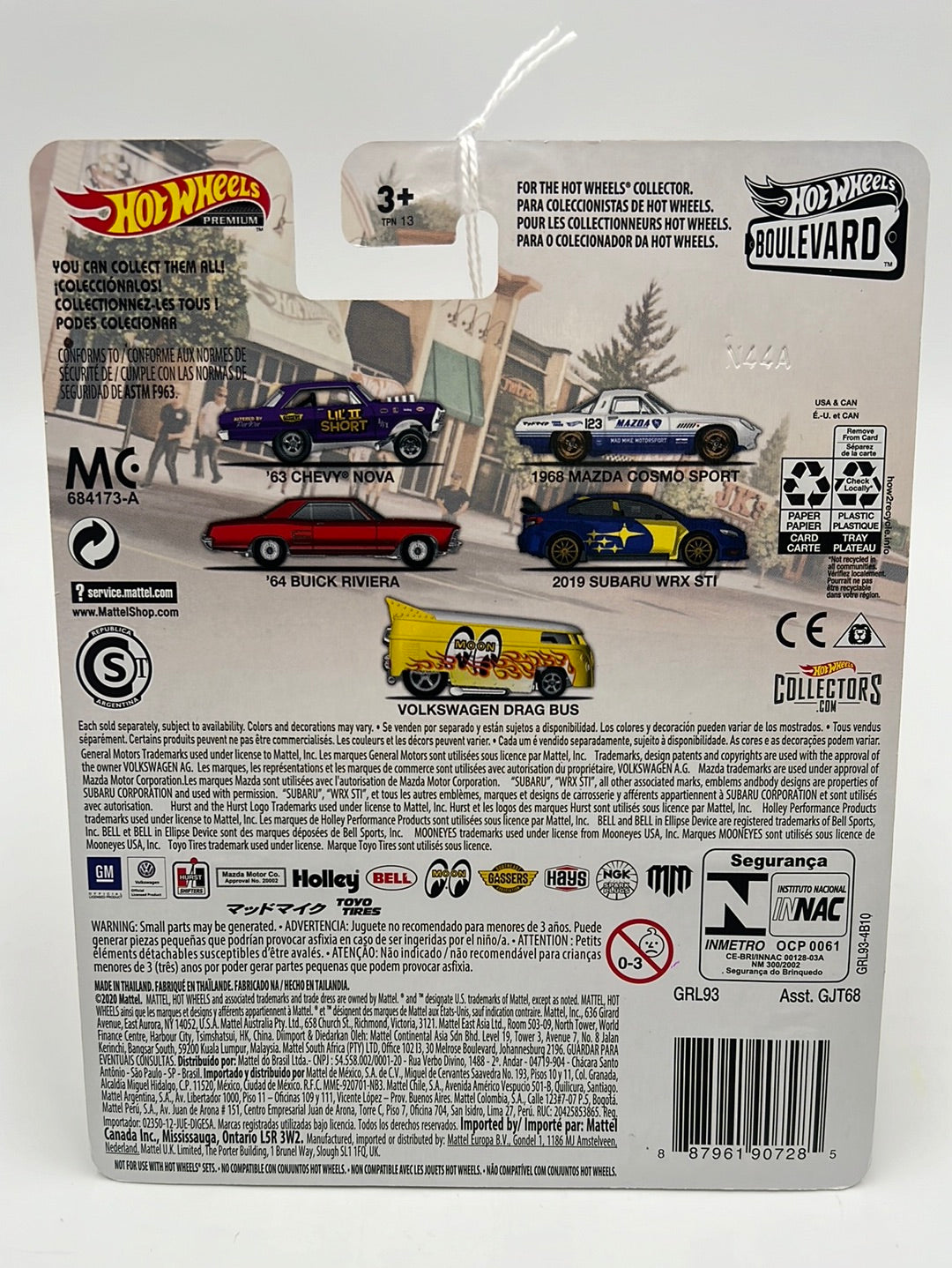 Hot Wheels Premium Boulevard #25 Volkswagen Drag Bus Mooneyes 263E