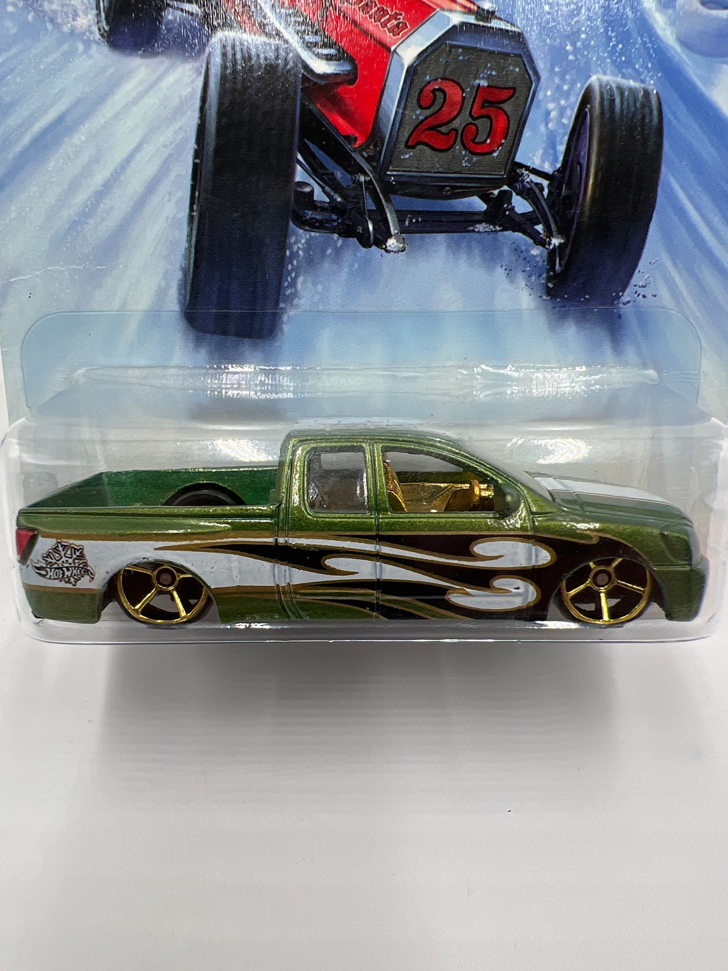2014 Hot Wheels Holiday Hot Rods #3 Nissan Titan Green SR