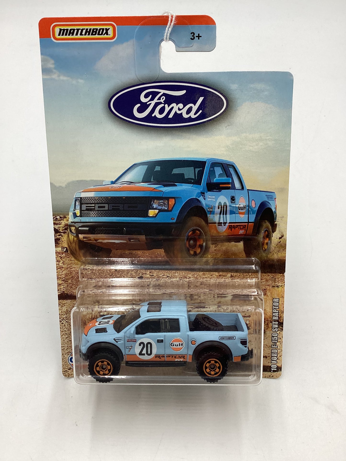 2019 Matchbox Ford Truck Series 10 Ford F-150 SVT Raptor Gulf 161C