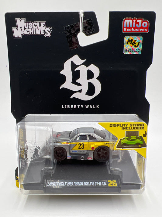 Muscle Machines Mijo Exclusives Liberty Walk CHASE #26 1999 Nissan Skyline GT-R R34