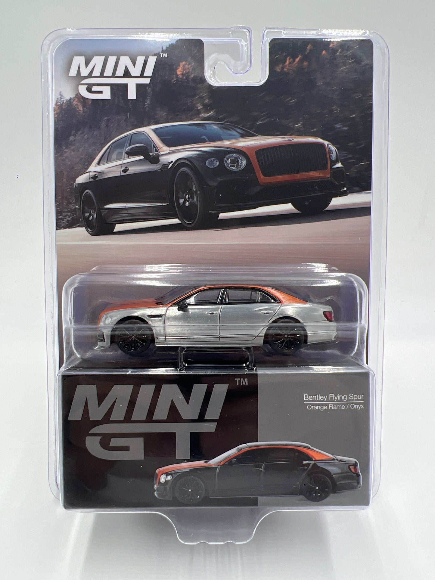Mini GT #991 CHASE Bentley Flying Spur Orange Flame/Onyx
