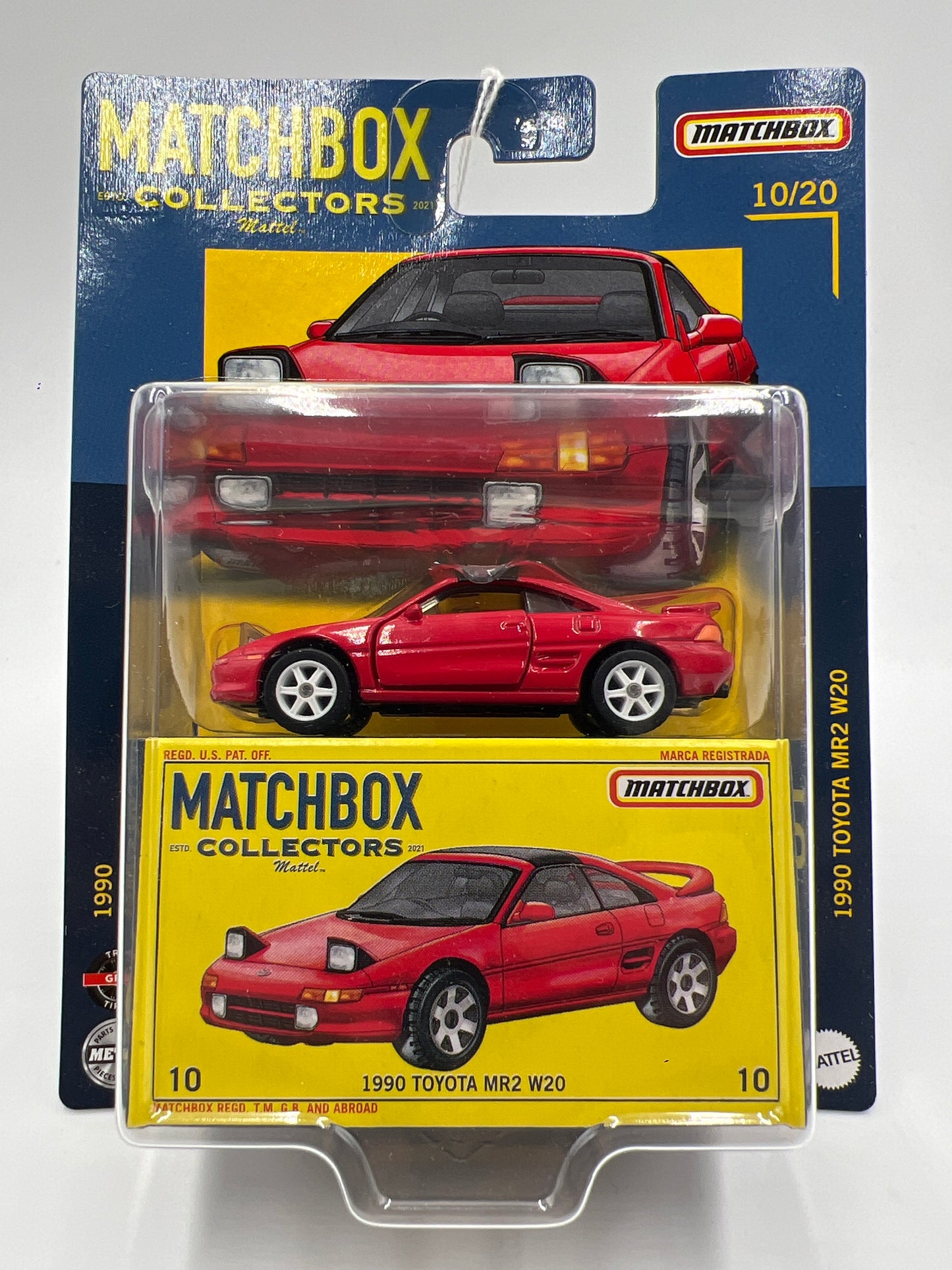 Matchbox Collectors #10 1990 Toyota MR2 W20 Red RHD/LU