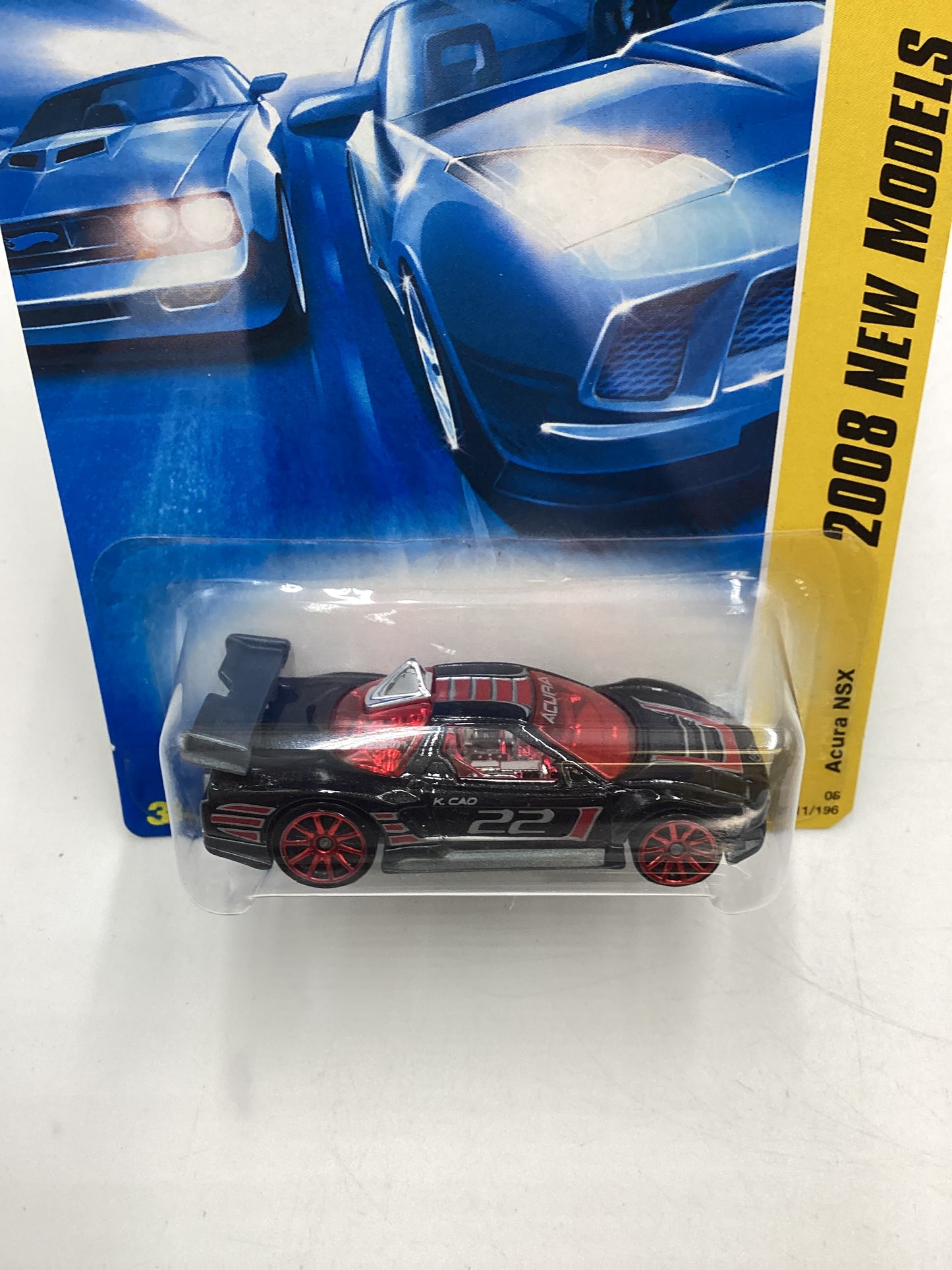 2008 Hot Wheels New Models #11 Acura NSX Black 107C