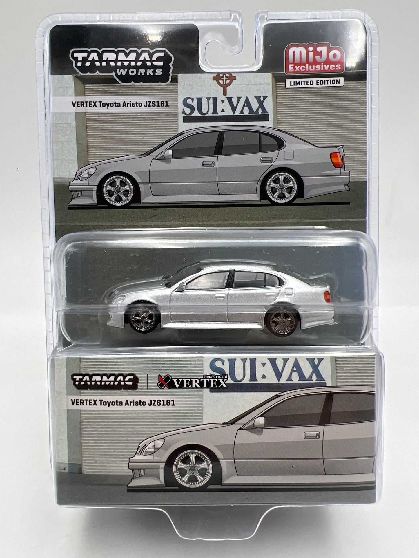 Tarmac Works Mijo Exclusives VERTEX Toyota Aristo JZS161 Silver