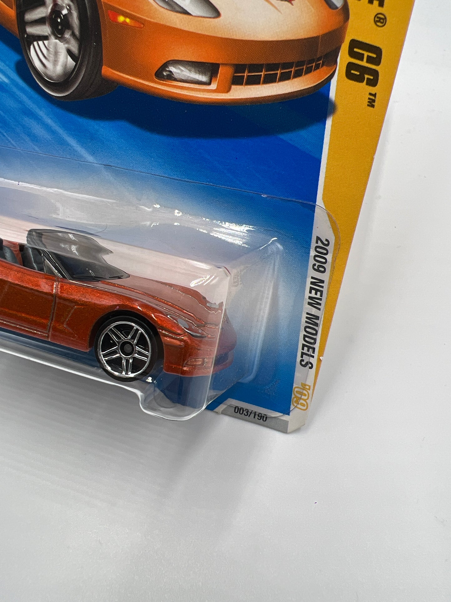 2009 Hot Wheels New Models #3 Corvette C6 Orange 17D