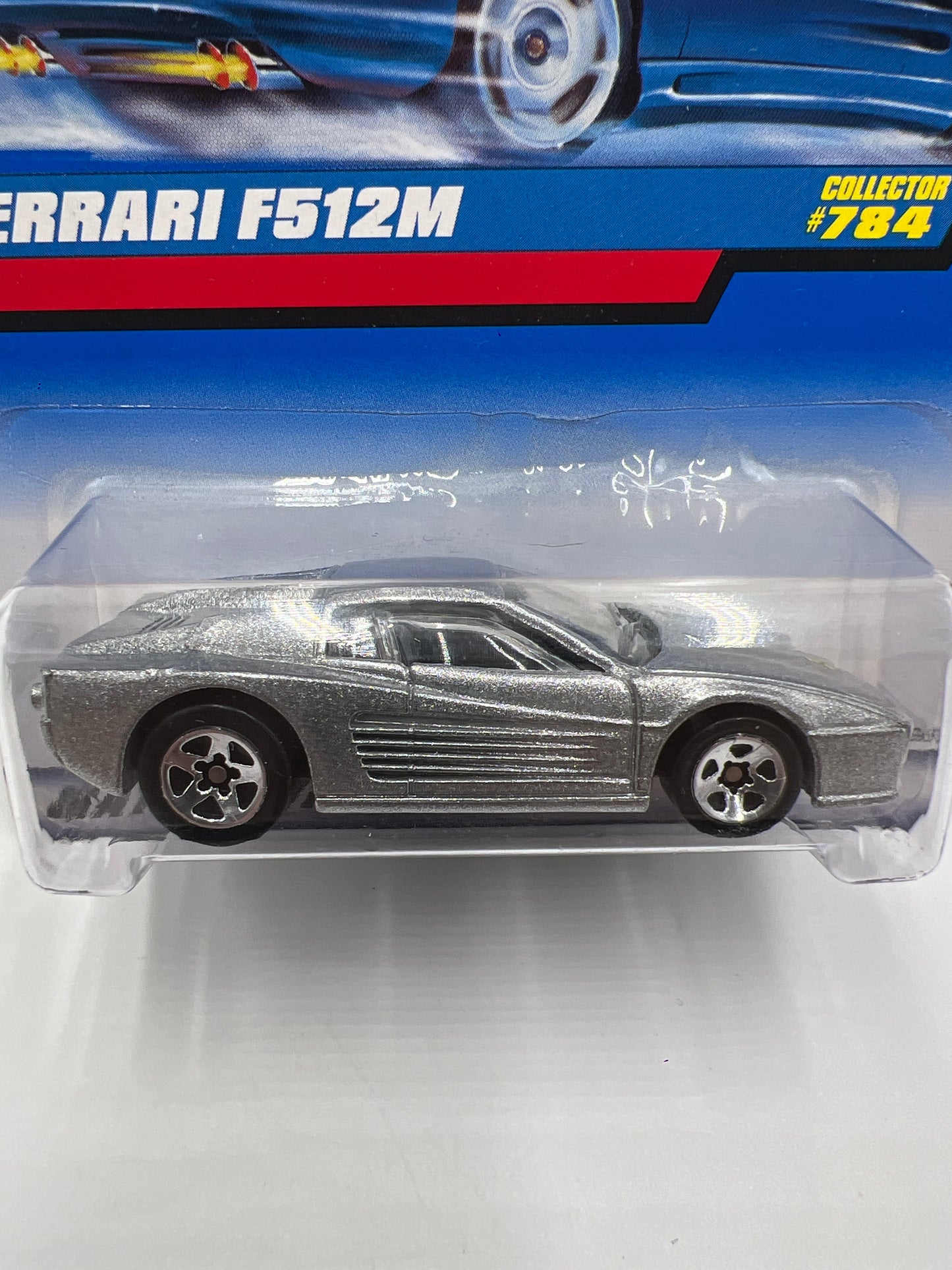 1998 Hot Wheels Collector #784 Ferrari F512M Silver 5SP Wheels