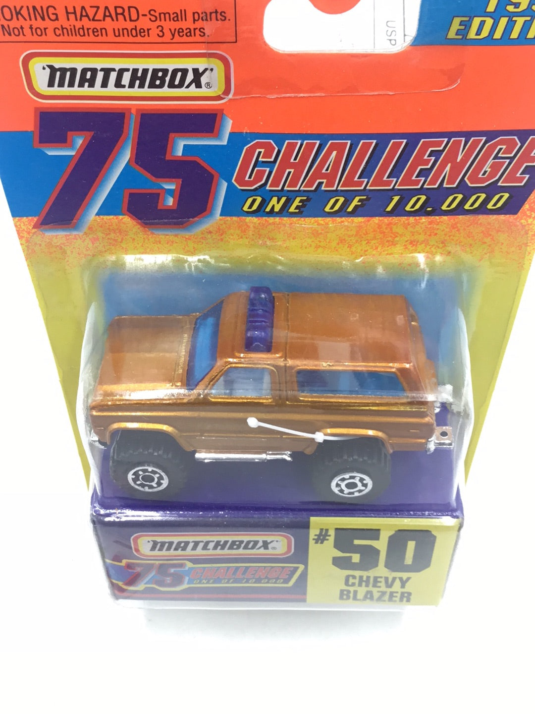 Matchbox 75 Challenge #50 Chevy Blazer 163F