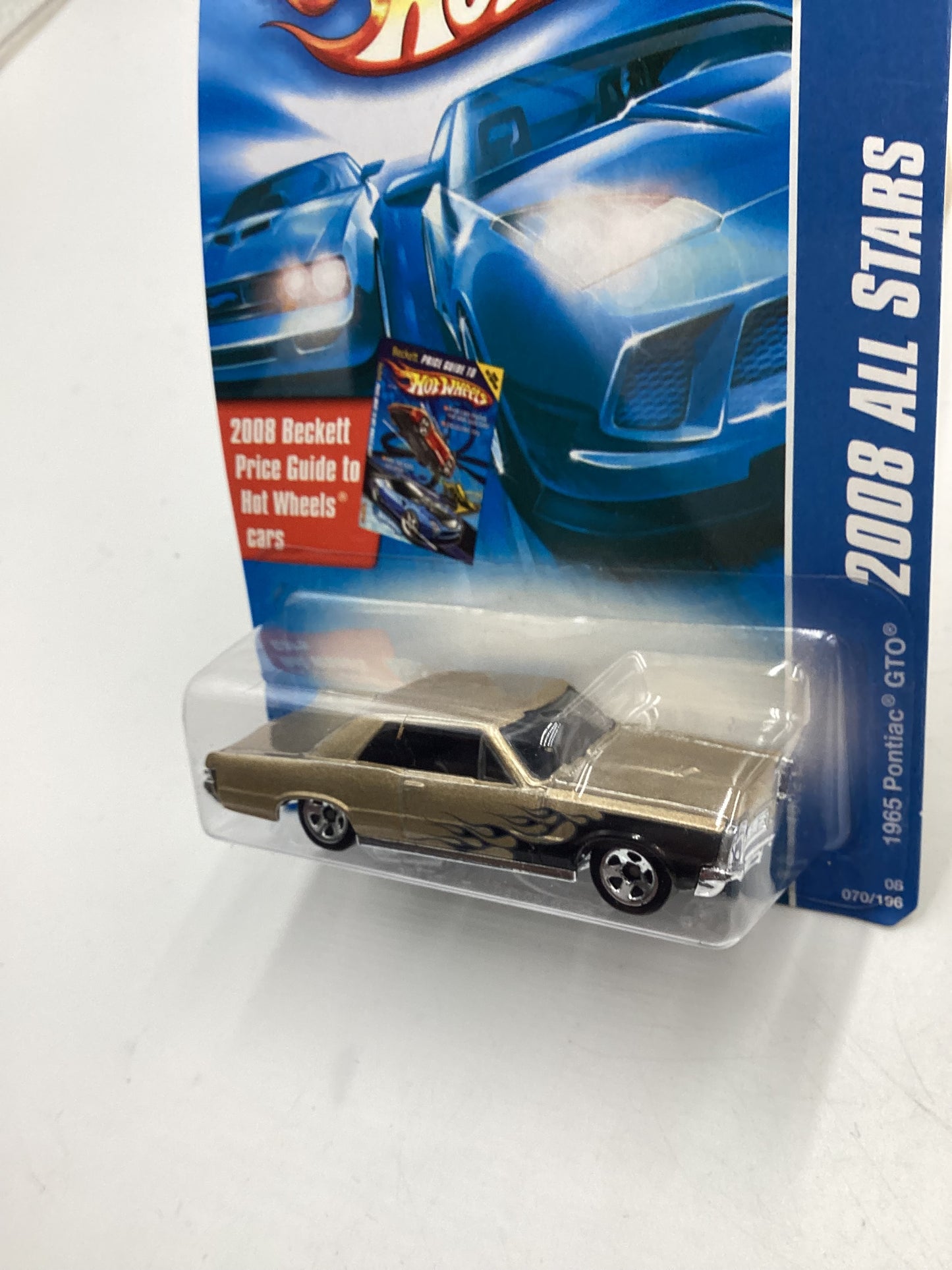 2008 Hot Wheels All Stars #70 1965 Pontiac GTO Gold Alt Art Card Kmart Exclusive 239B