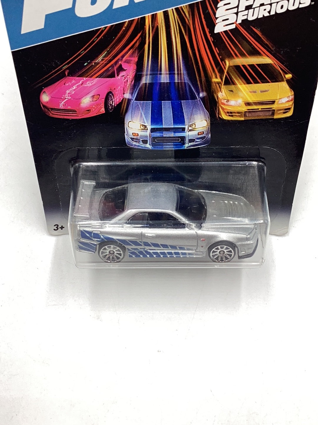 Hot wheels fast and furious 2/8 Nissan skyline GT-R (R34) with