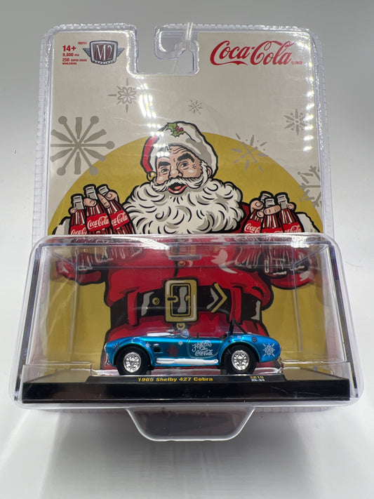 2025 M2 Machines Coca Cola Holidays 1965 Shelby 427 Cobra Blue SK10 195C