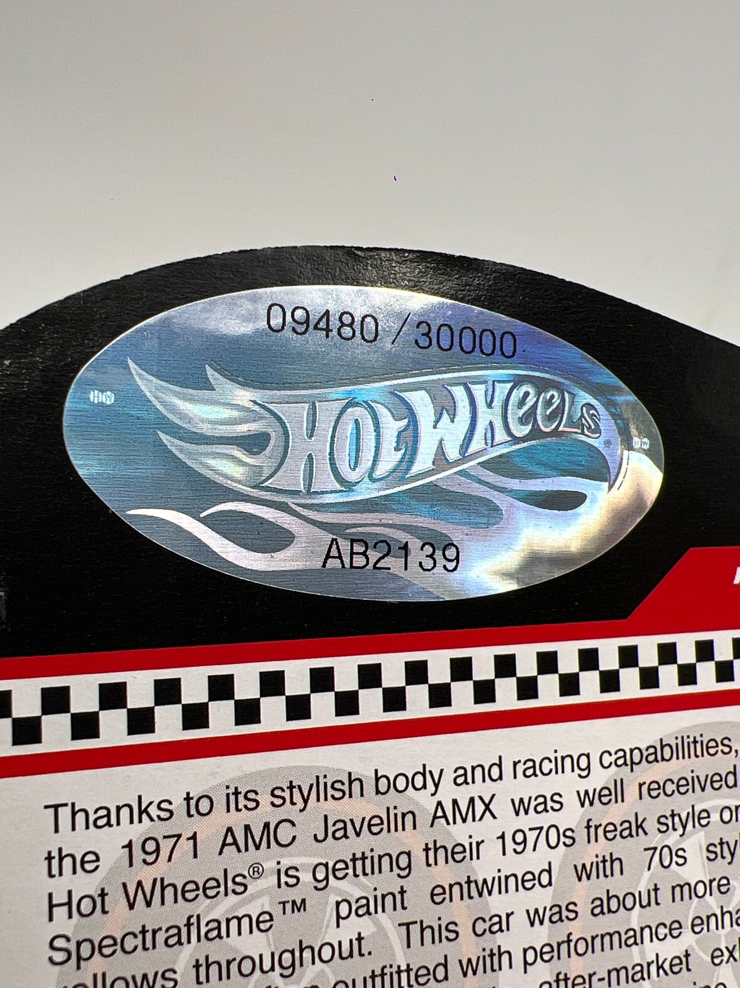 2024 Hot Wheels RLC 71 AMC Javelin AMX W/Protector Cracked Blister