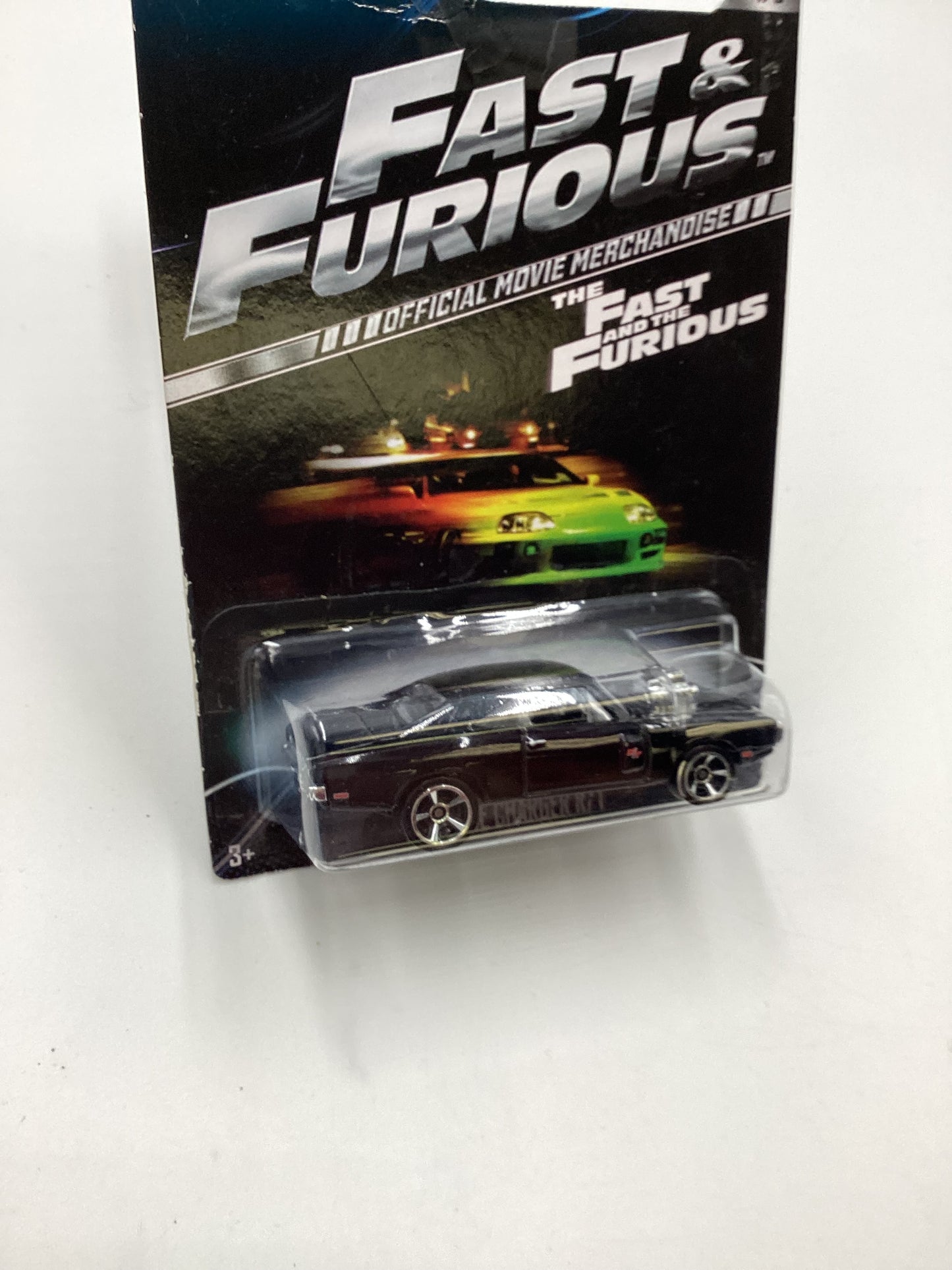 2013 Hot Wheels Fast and Furious #1 70 Dodge Charger R/T Black. Card Not Perfect 72F