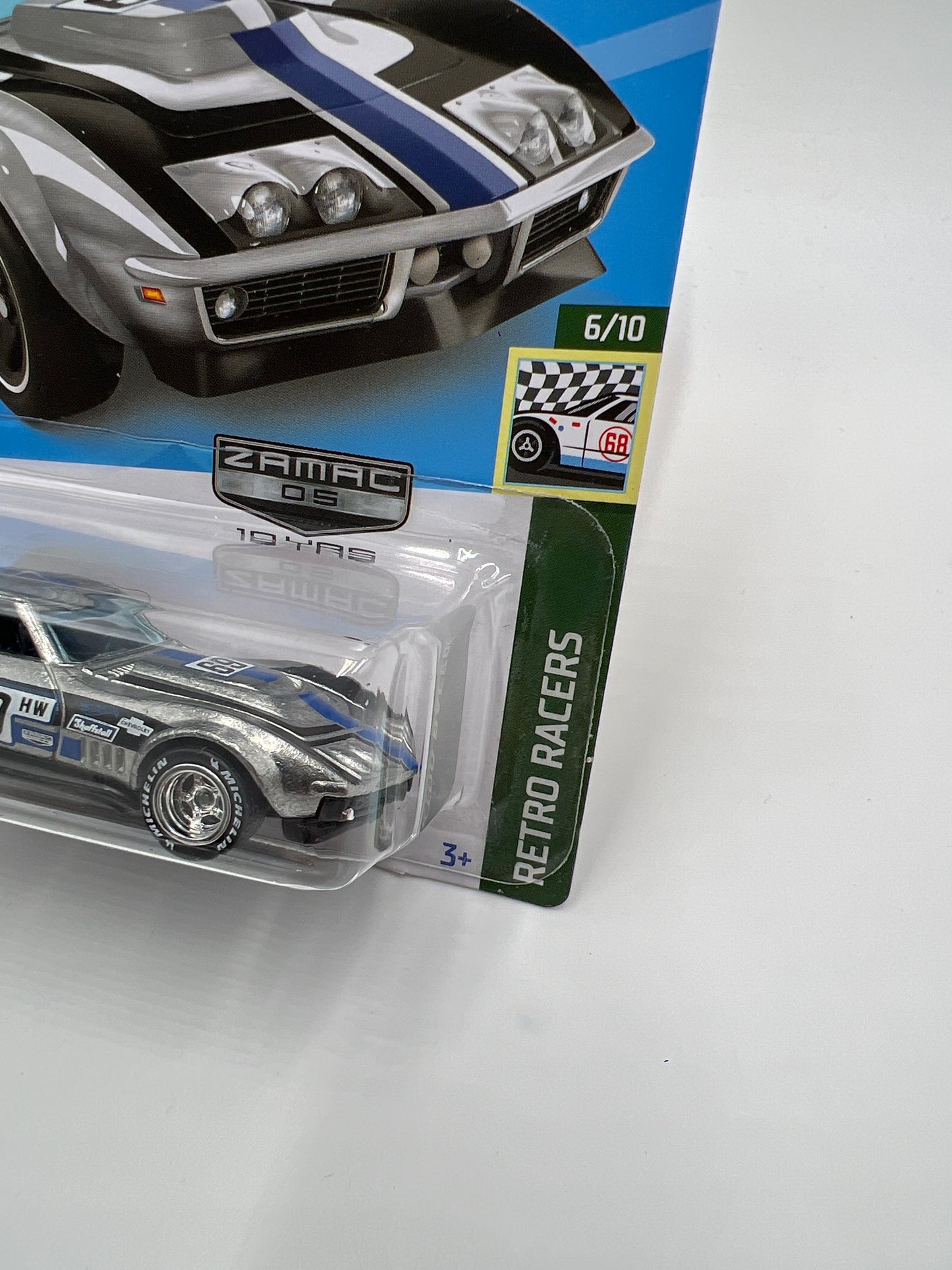 Hot Wheels 69 Copo Corvette Walmart Exclusive Zamac Wheel Swap Custom On Card W/Protector SR