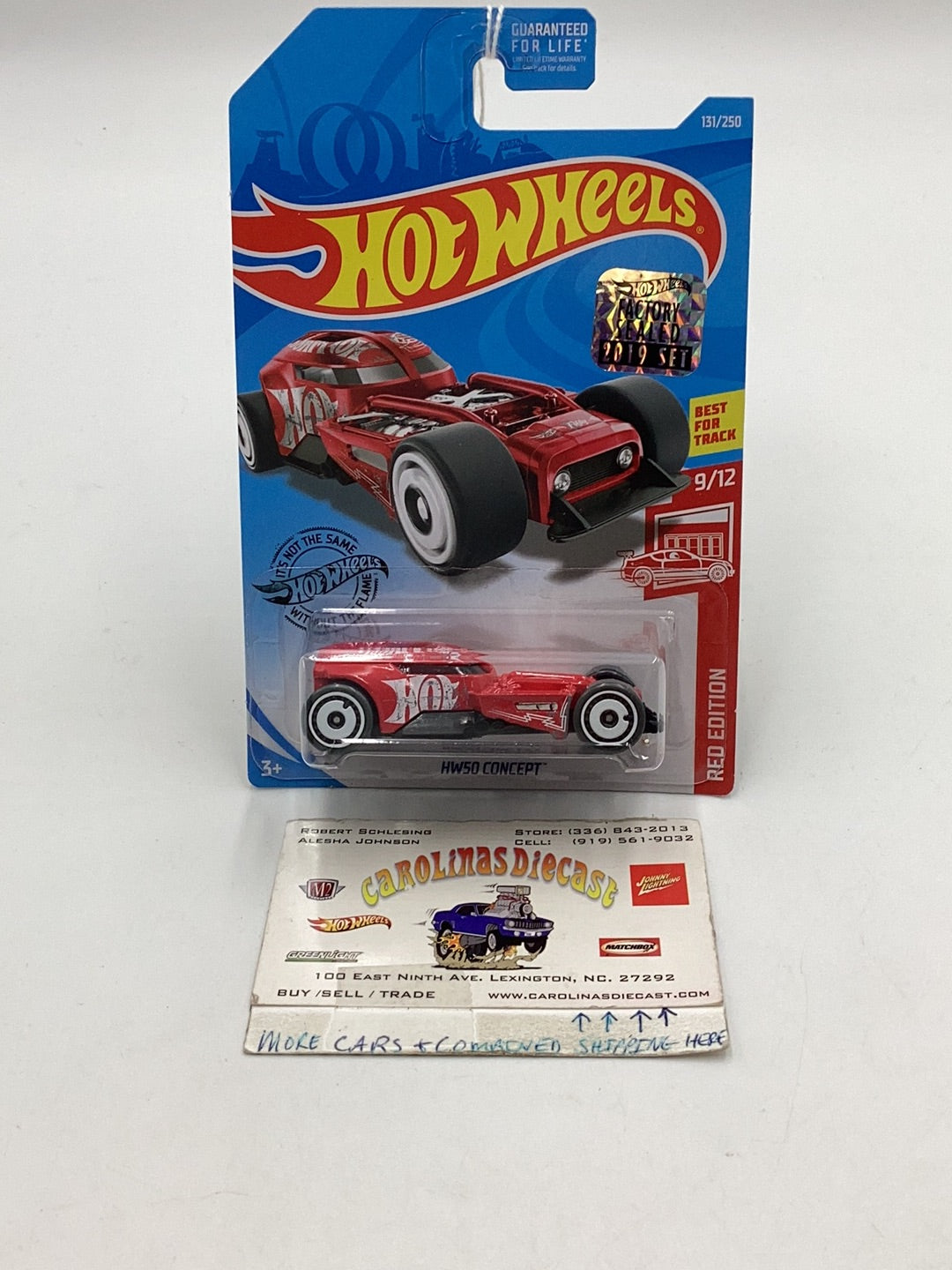 2019 Hot Wheels Factory Sealed Red Edition HW50 Concept 131/250 150F