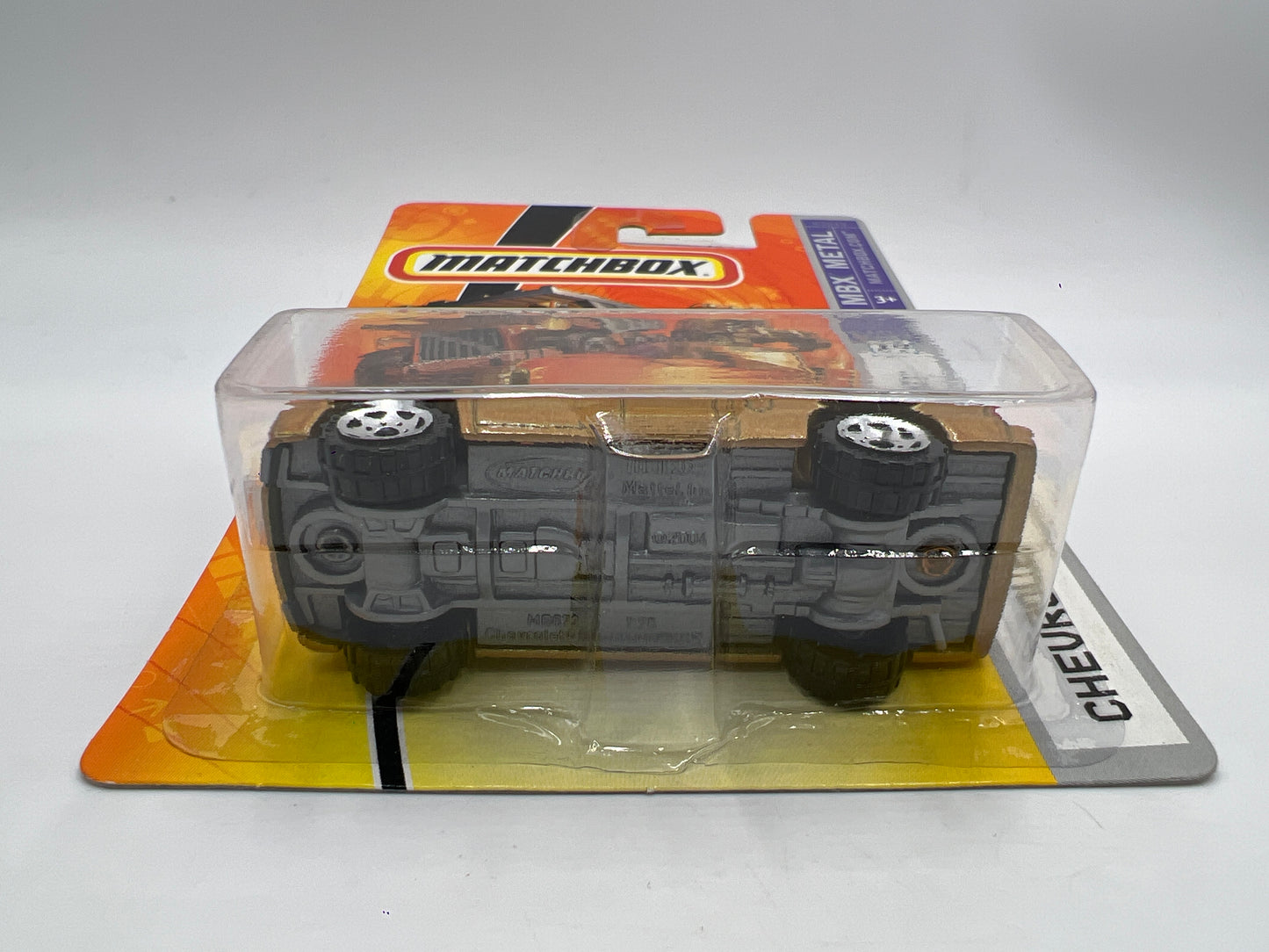 Matchbox MBX Metal #10 Chevrolet Silverado SS Gold Cateye W/Protector