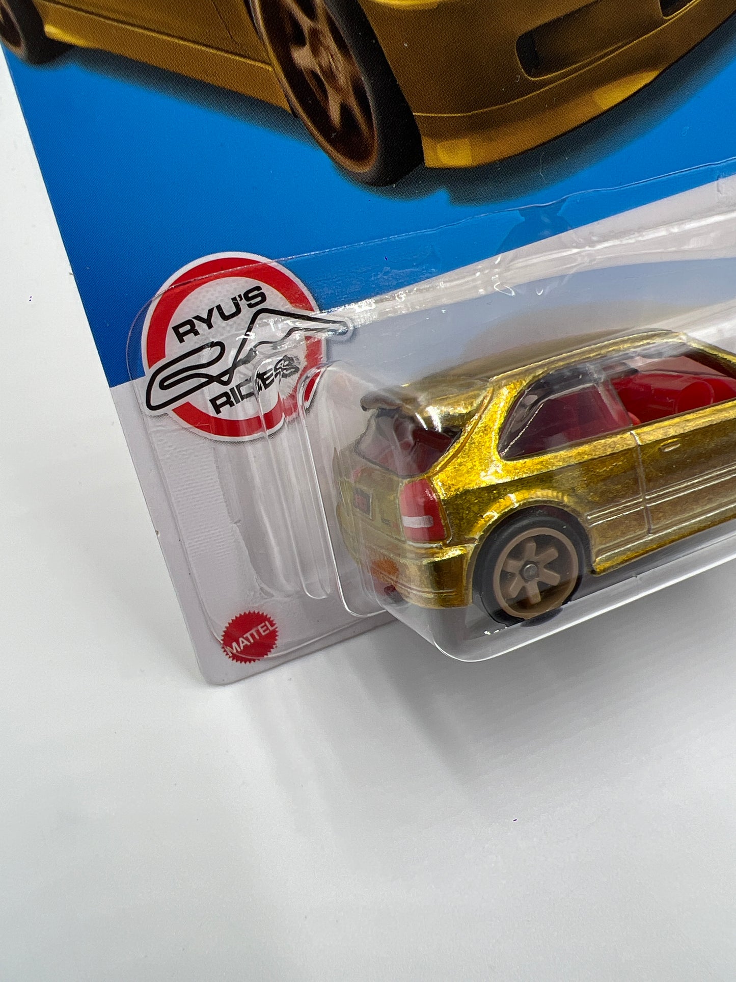 2022 Hot Wheels Super Treasure Hunt #125 99 Honda Civic Type R EK9 Gold W/Protector