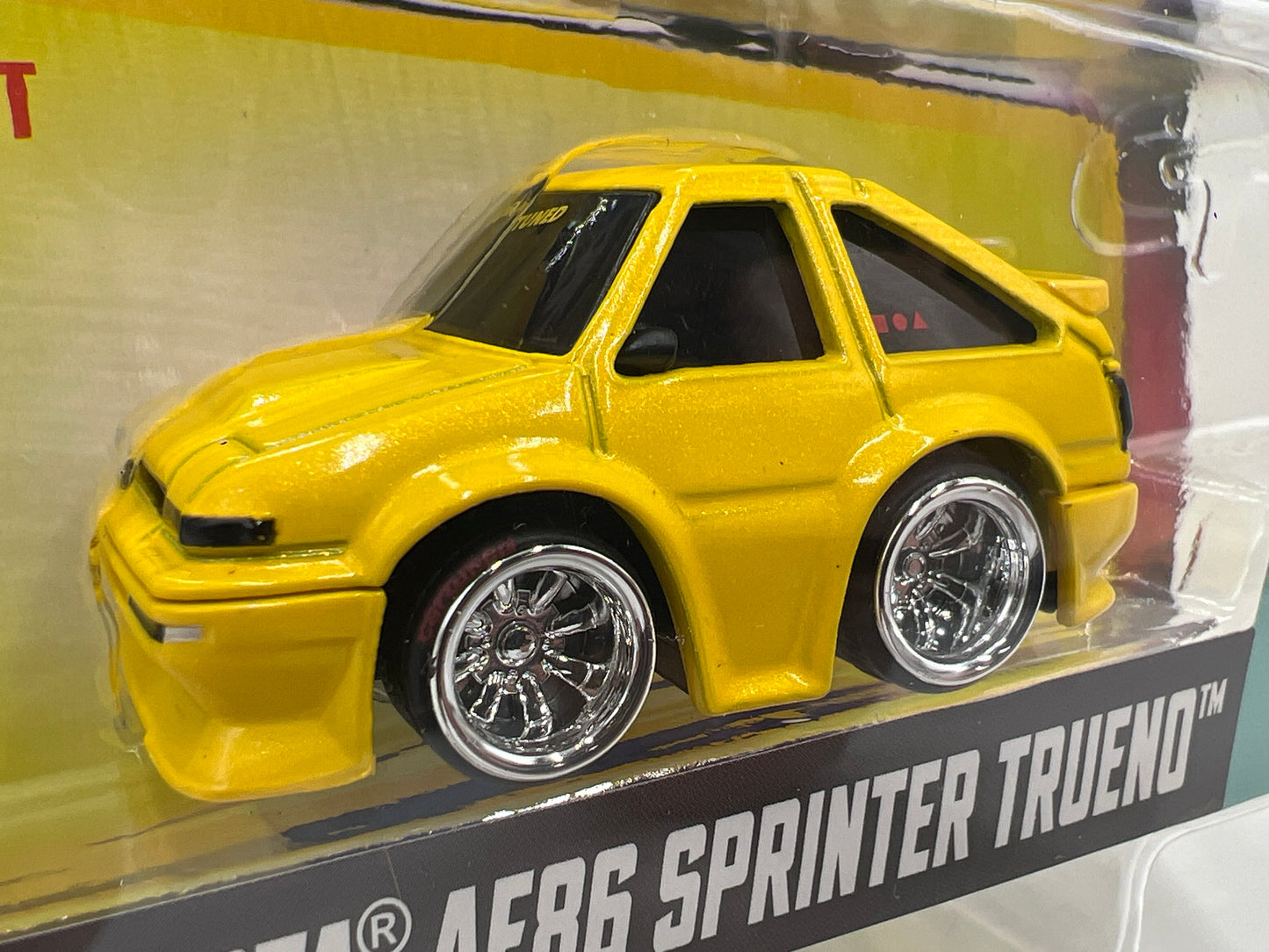 2025 MGA Car Tuned JDM Series 3 #8 85 Toyota AE86 Sprinter Trueno Yellow