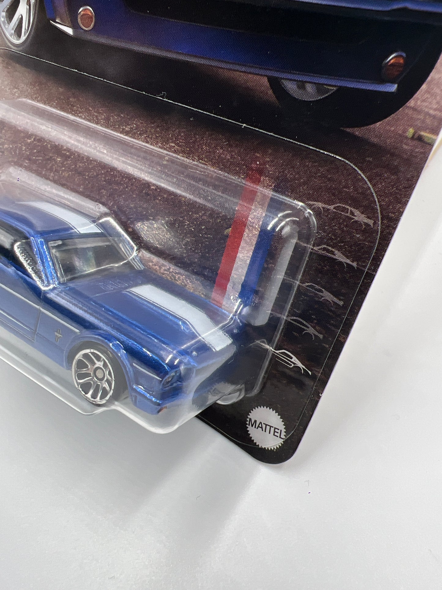 2024 Hot Wheels Silver Series 60 Years Mustang #5 65 Ford Mustang 2+2 Fastback Blue Metal Base/Paint Variation W/Protector VHTF