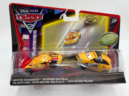 Disney Pixar Cars 2 Movie Moments 2 Pack Miguel Camino & Petro Cartalina Bad Card