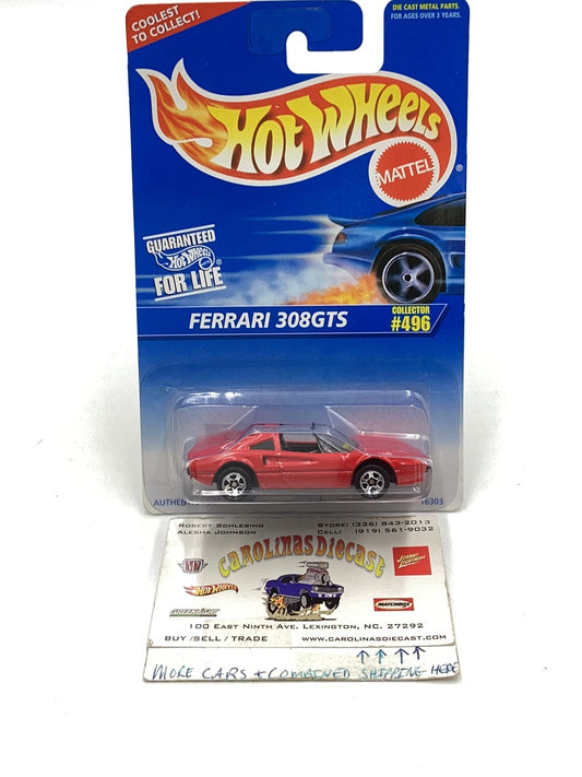 Hot wheels #496 Ferrari 308 GTS coolest to collect on card with protector
