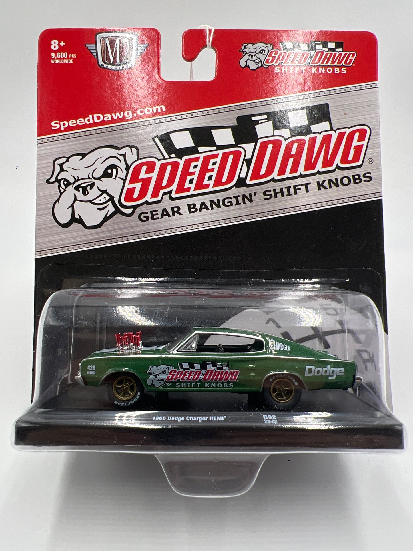 M2 Machines Auto Drivers 1966 Dodge Charger Hemi Green Speed Dawg R92 188N