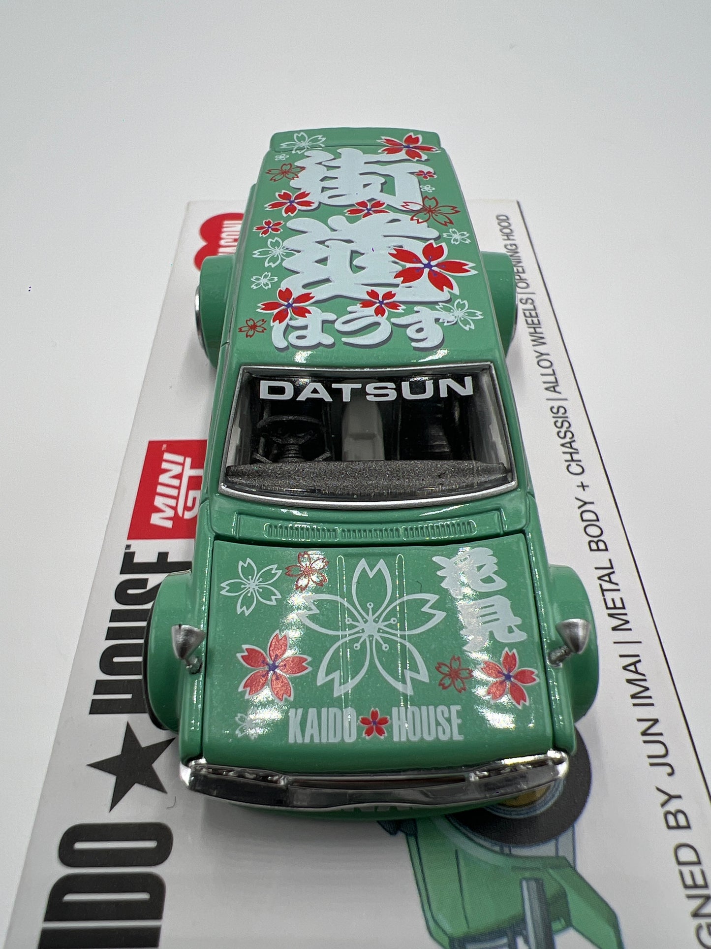 Mini GT Kaido House #013 Datsun 510 Wagon Green