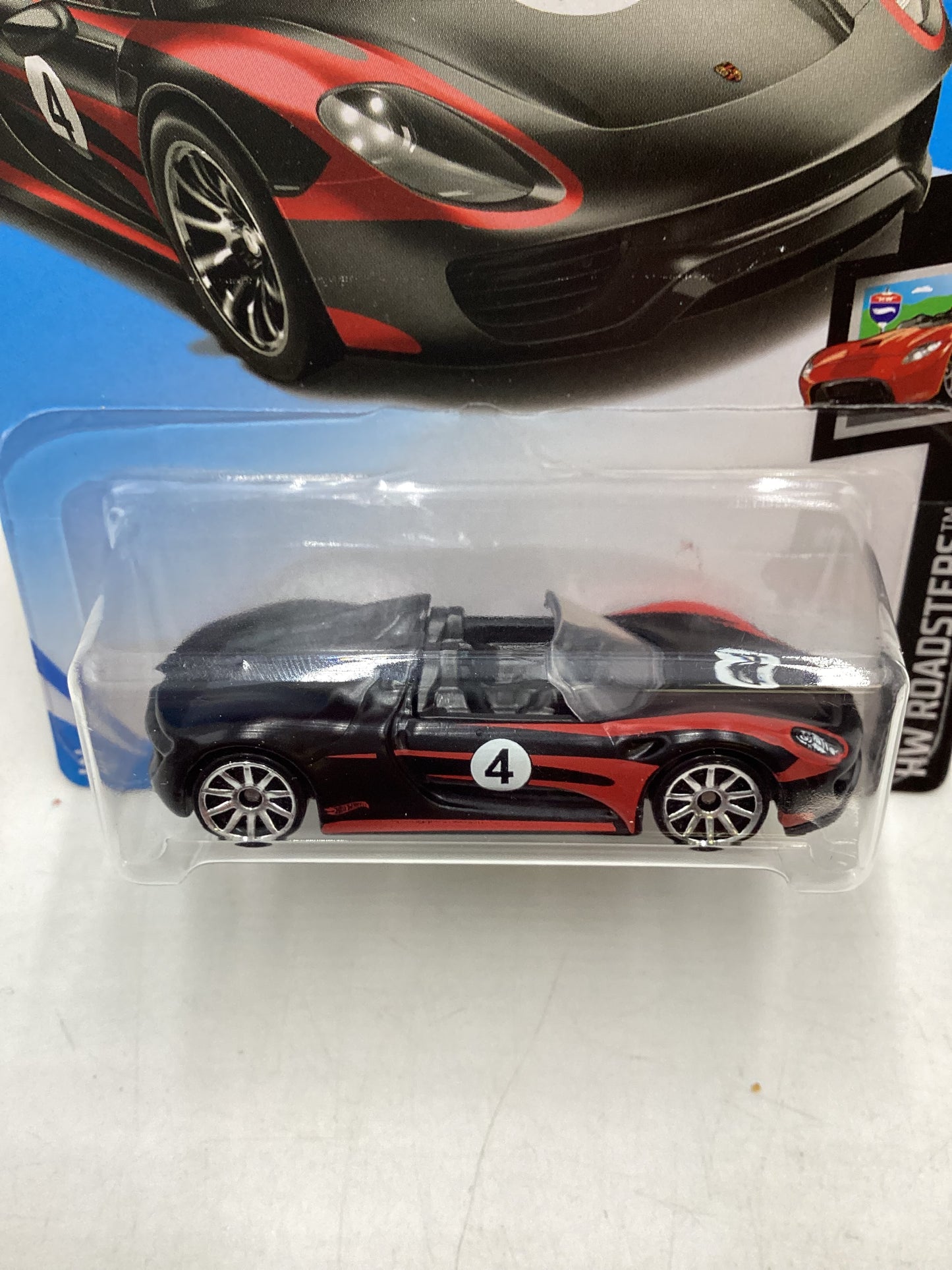 2019 Hot wheels #94 Porsche 918 Spyder Black 99B