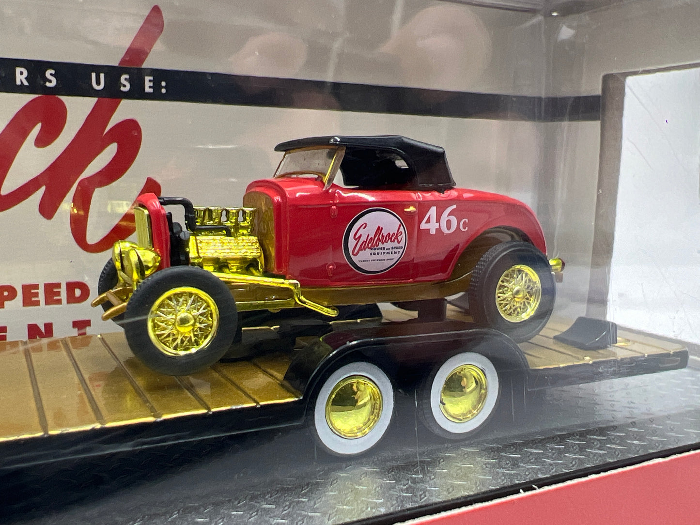 M2 Machines Auto Haulers CHASE Edelbrock 1956 Ford F-100 Truck & 1932 Ford Roadster R64