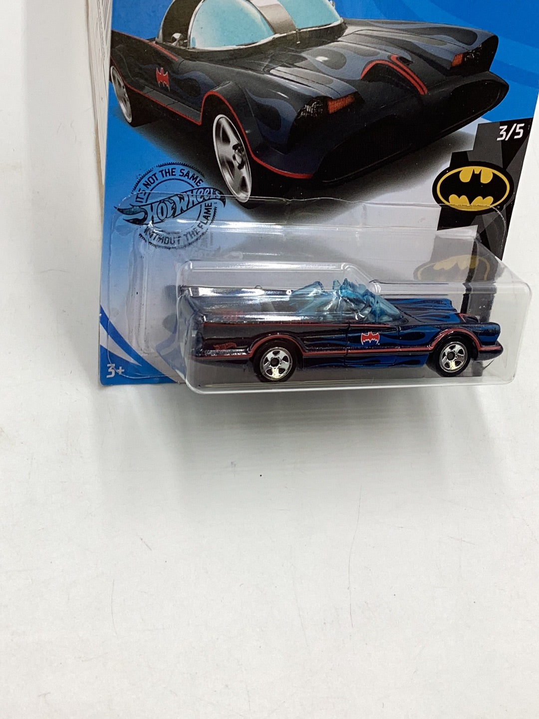 2019 Hot Wheels #118 TV Series Batmobile blue flames 123A