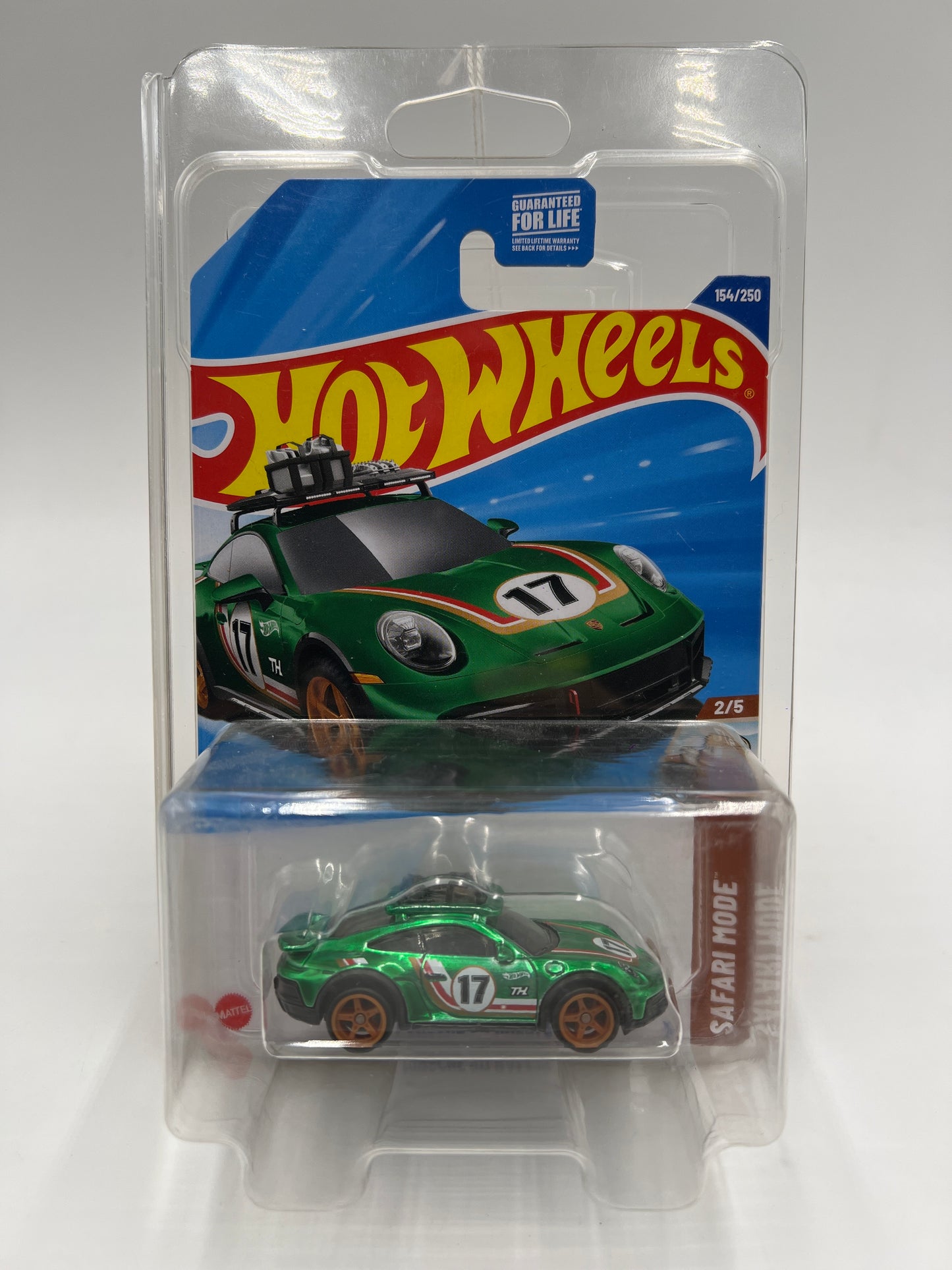 2025 Hot Wheels G Case Super Treasure Hunt #154 Porsche 911 Rallye Green W/Protector